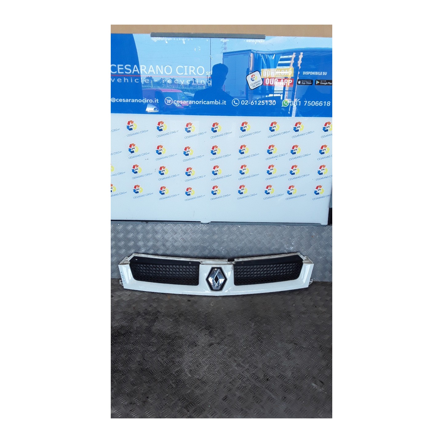 GRIGLIA CENTR. PARAURTI ANT. 186 RENAULT MASTER (10/03-10/06) G9UA7 NB1127019044004