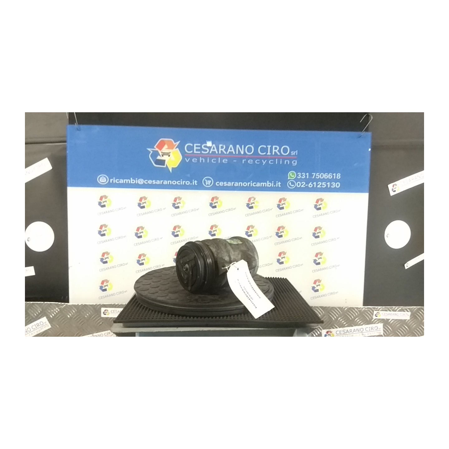 COMPRESSORE A/C 191 CHEVROLET (DAEWOO) KALOS (T200) (09/02-01/05) B12S1 96473634