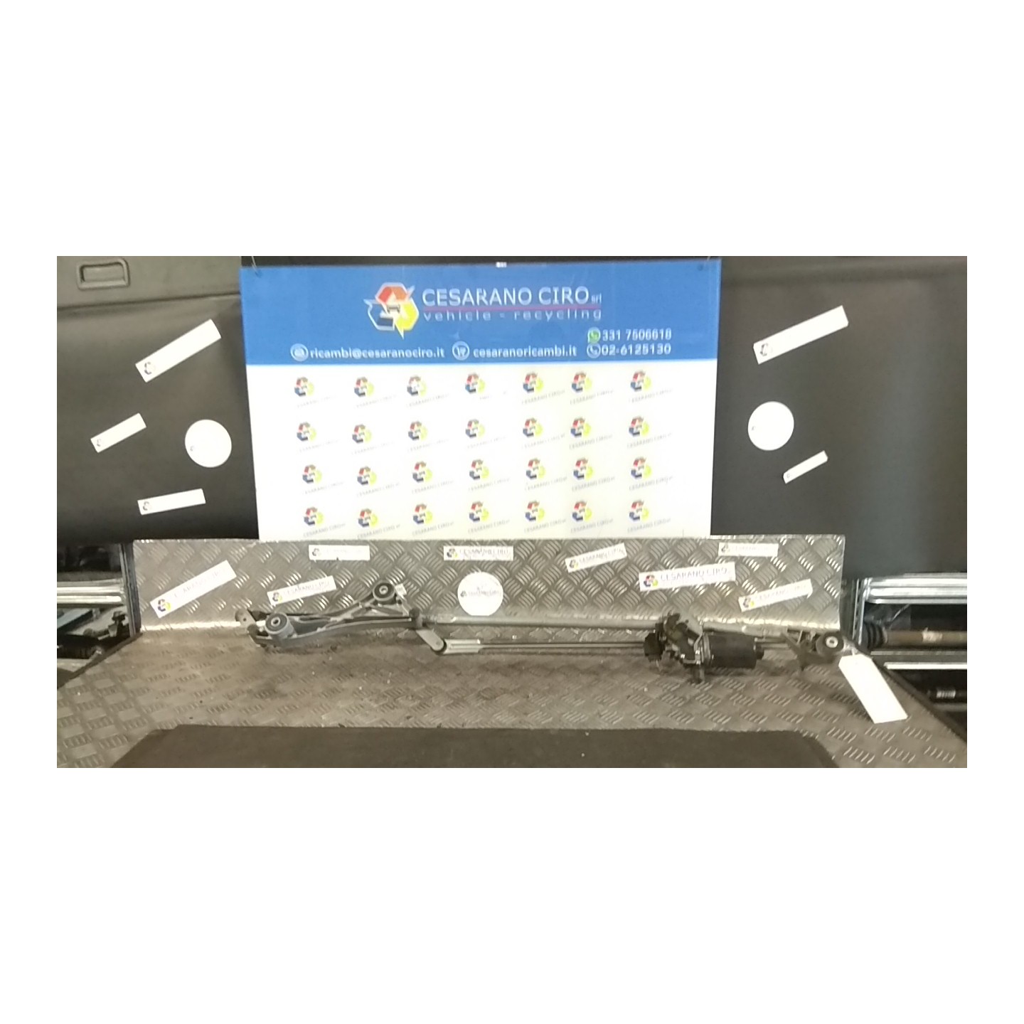 MECCANISMO TERGIPARABREZZA CON MOTORINO 107 MERCEDES-BENZ CLASSE B (T245) (03/05-03/13) 640941 A1698200042