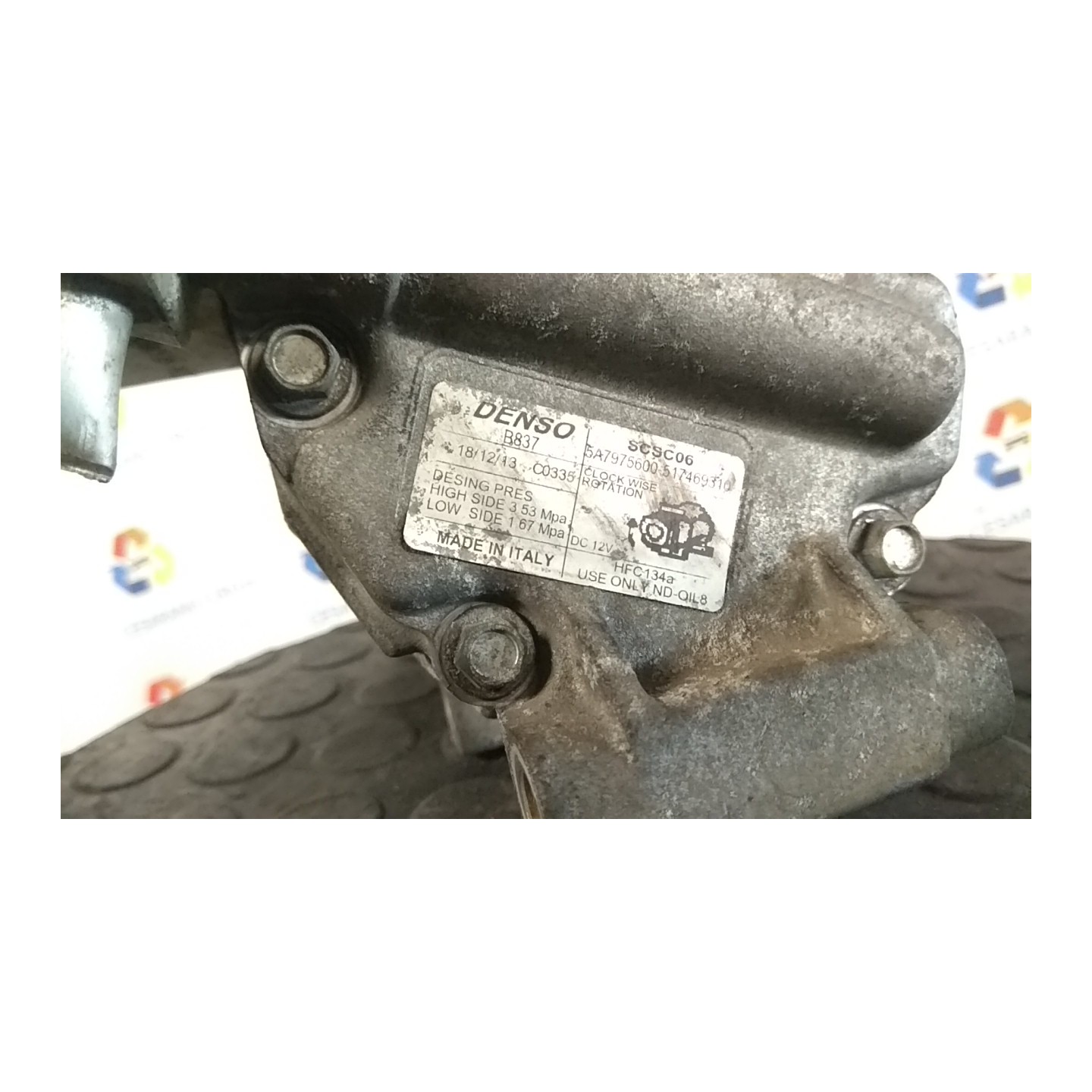 COMPRESSORE A/C 154 FIAT 500 (3P) (07/07-01/15) 199B1000 51746931