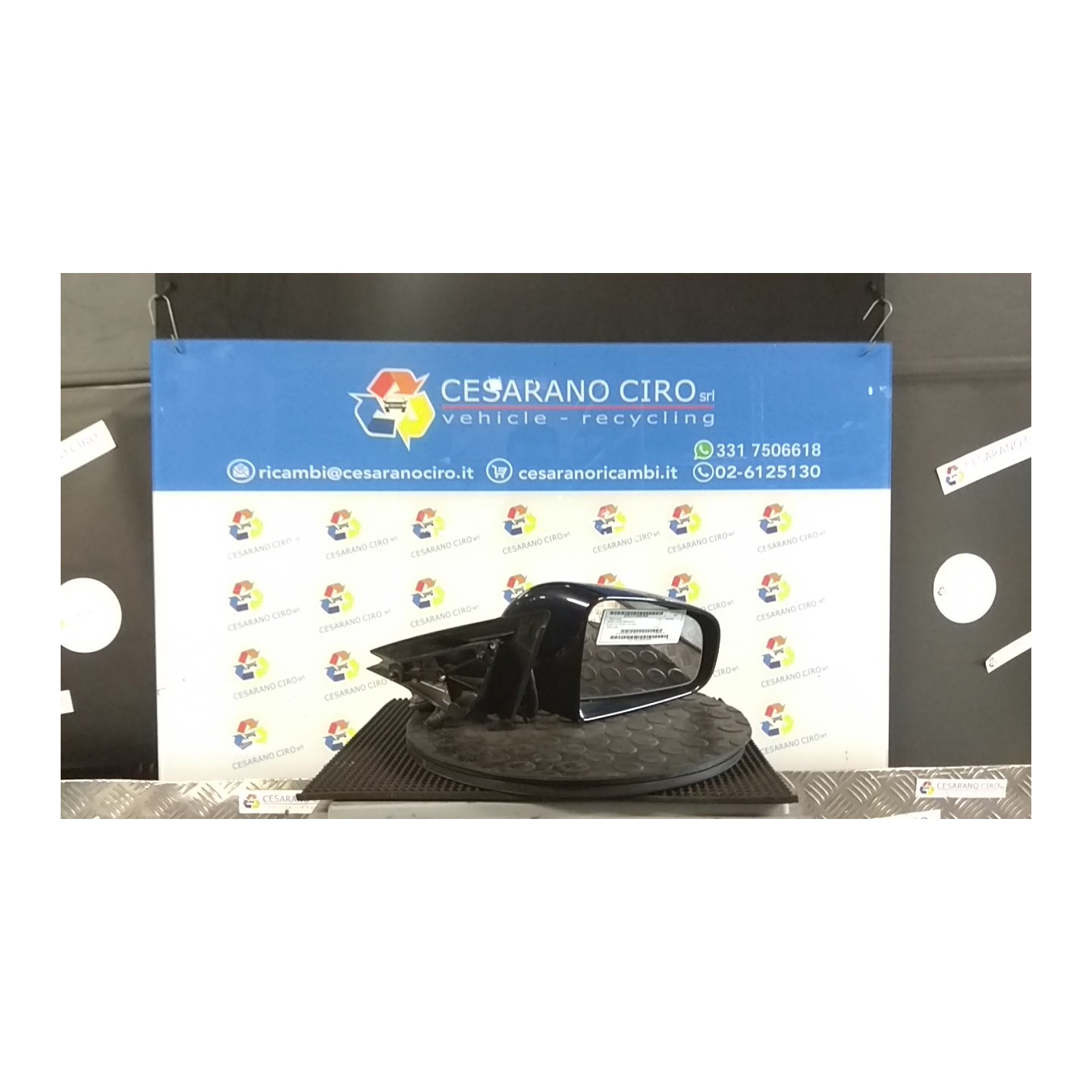 RETROVISORE EST. REGOLAZ. ELETTR. DX. 062 AUDI A3 (8P) (04/03-06/10) BKC 8P1858532G01C