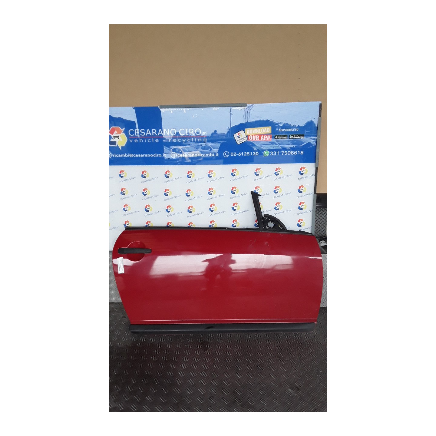 PORTA ANT. DX. 134 CITROEN C3 PLURIEL (05/03-11/10) KFV 9004S6