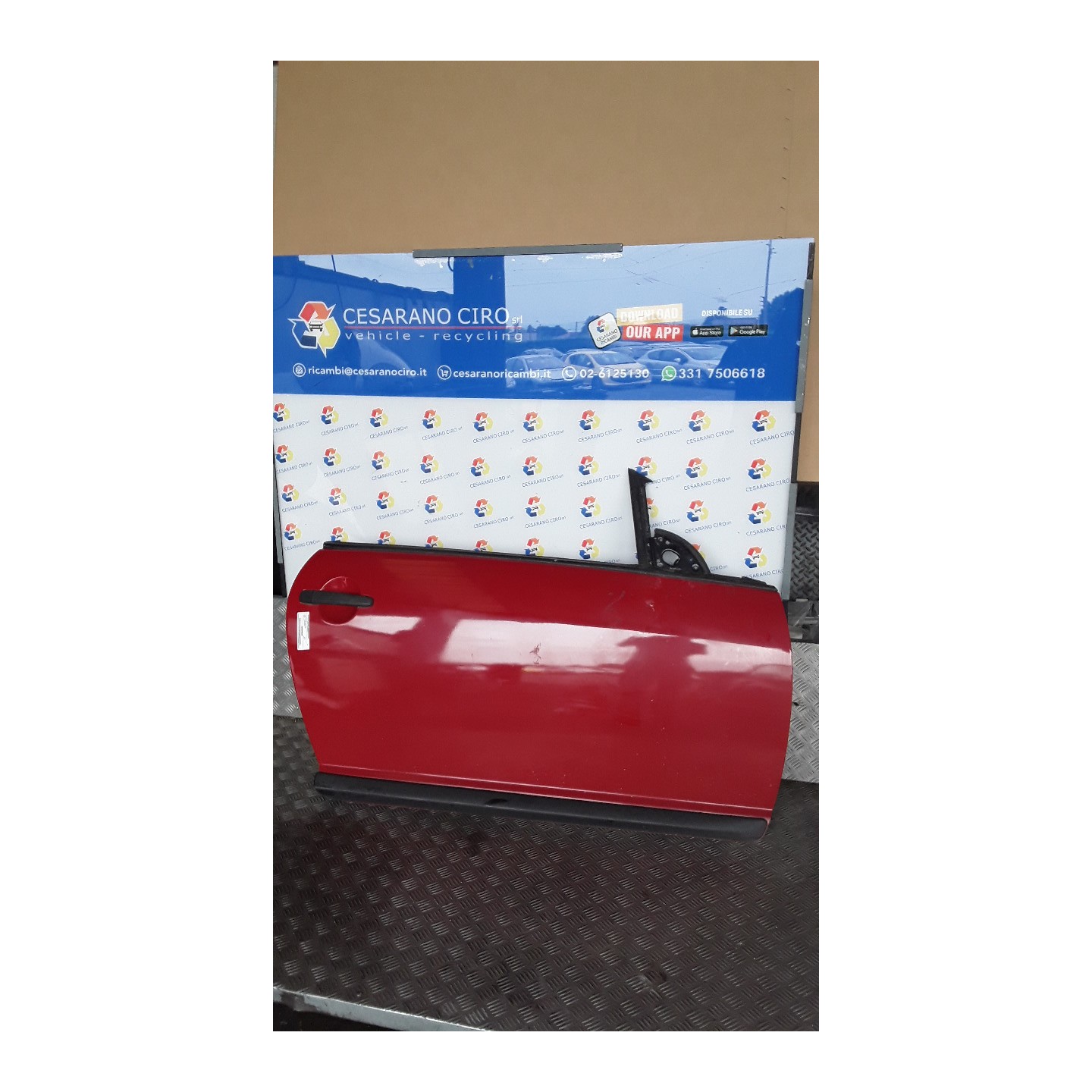PORTA ANT. DX. 134 CITROEN C3 PLURIEL (05/03-11/10) KFV 9004S6