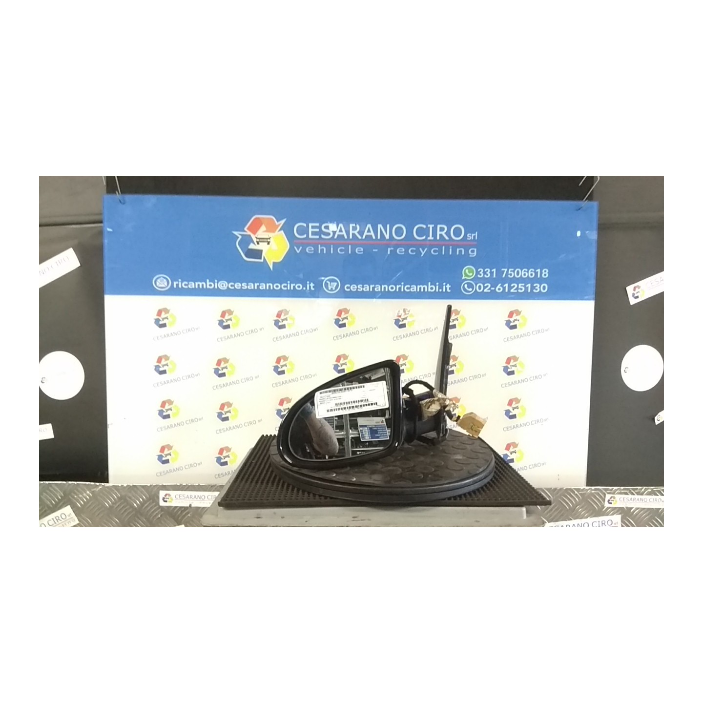 RETROVISORE EST. REGOLAZ. ELETTR. SX. 154 AUDI A2 (8Z) (06/00-02/06) AUA 8Z18585311P9