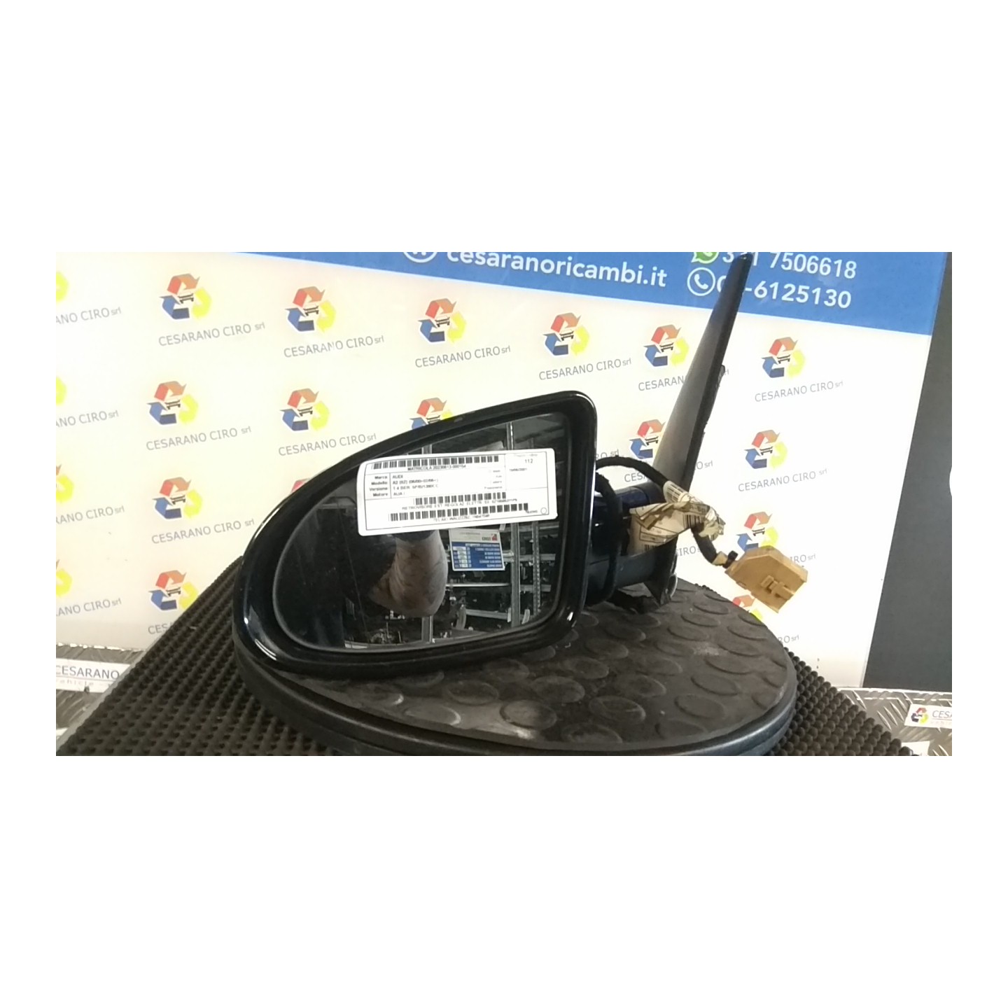 RETROVISORE EST. REGOLAZ. ELETTR. SX. 154 AUDI A2 (8Z) (06/00-02/06) AUA 8Z18585311P9