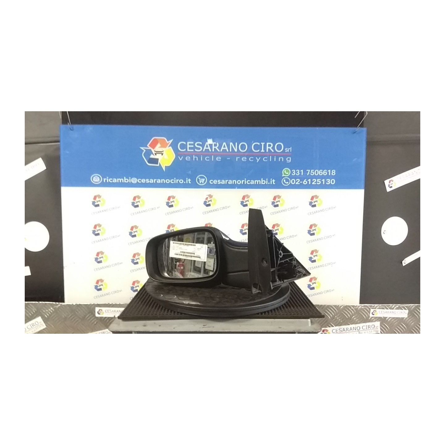 RETROVISORE EST. REGOLAZ. ELETTR. TIPO 3 - 4 SX. 037 RENAULT SCENIC 2A SERIE (06/03-08/09) K4MT7 7701068384