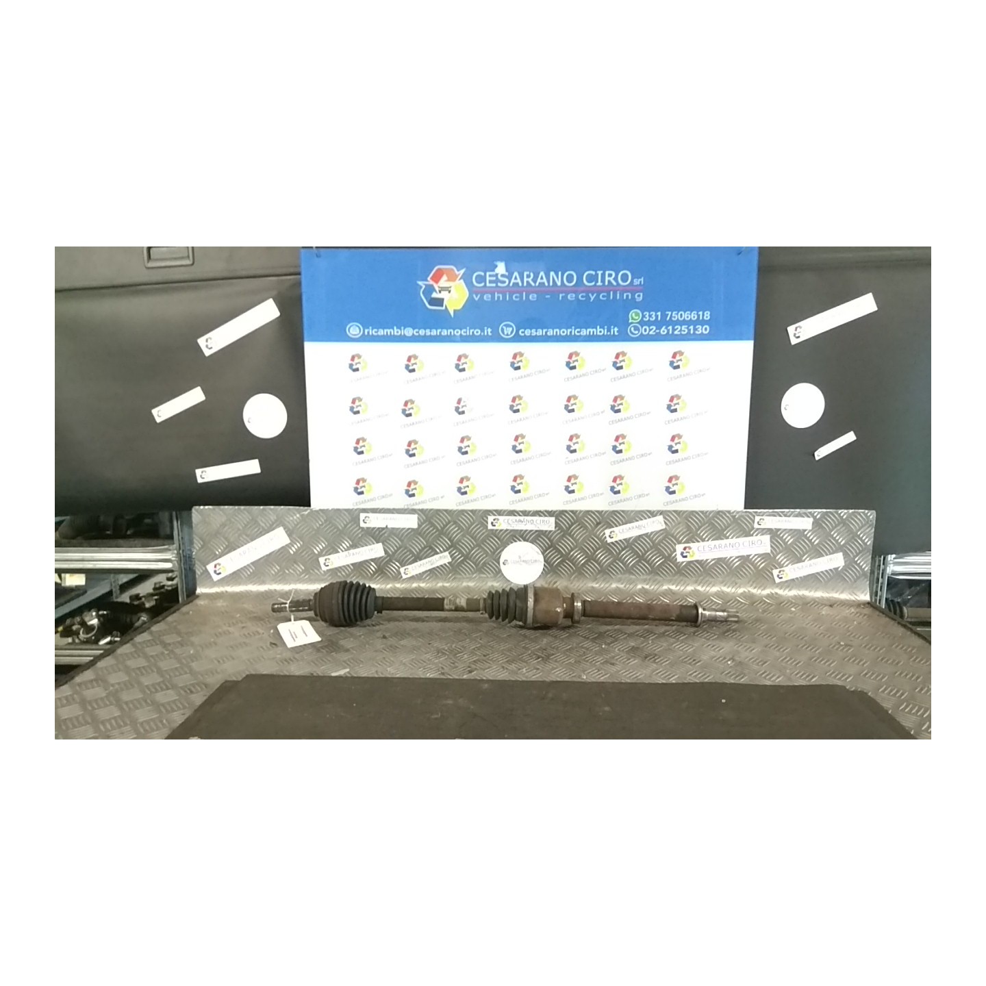 SEMIALBERO ANT. COMPL. DX. 042 RENAULT CLIO 3A SERIE (07/05-05/09) K4JG7 8200618111