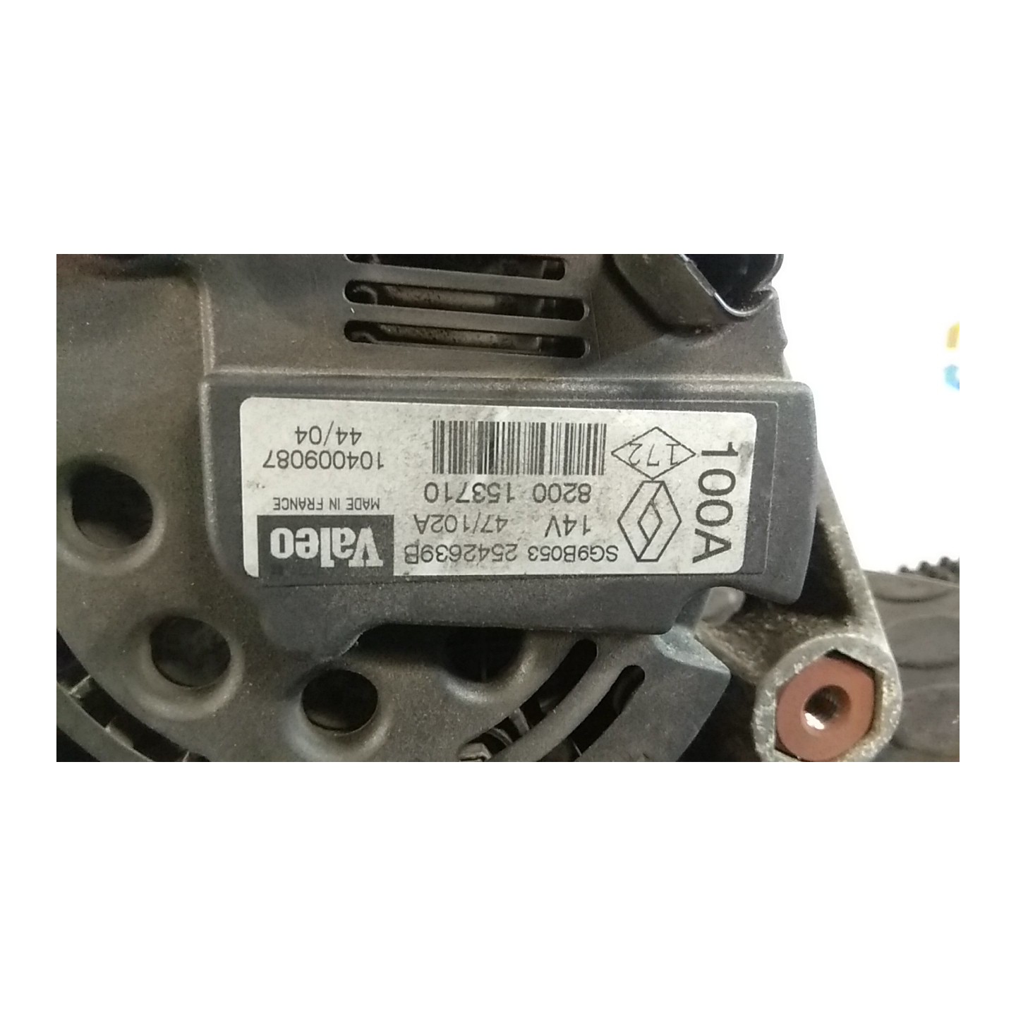 ALTERNATORE 092 RENAULT LAGUNA 2A SERIE (03/01-09/07) F4PC7 8200112065