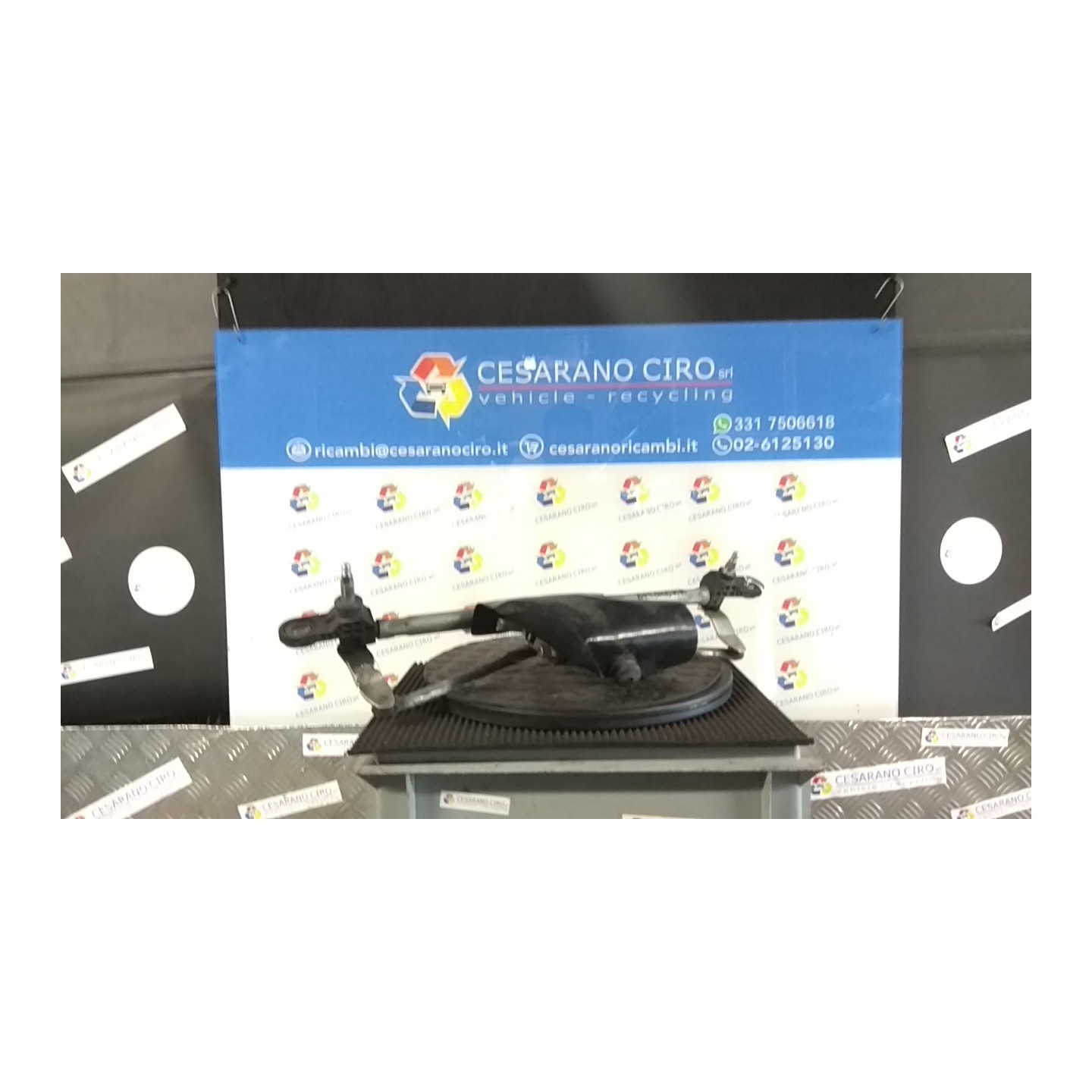 MECCANISMO TERGIPARABREZZA CON MOTORINO 010 FIAT PANDA (2Q) (09/03-12/10) 188A4000 46804522