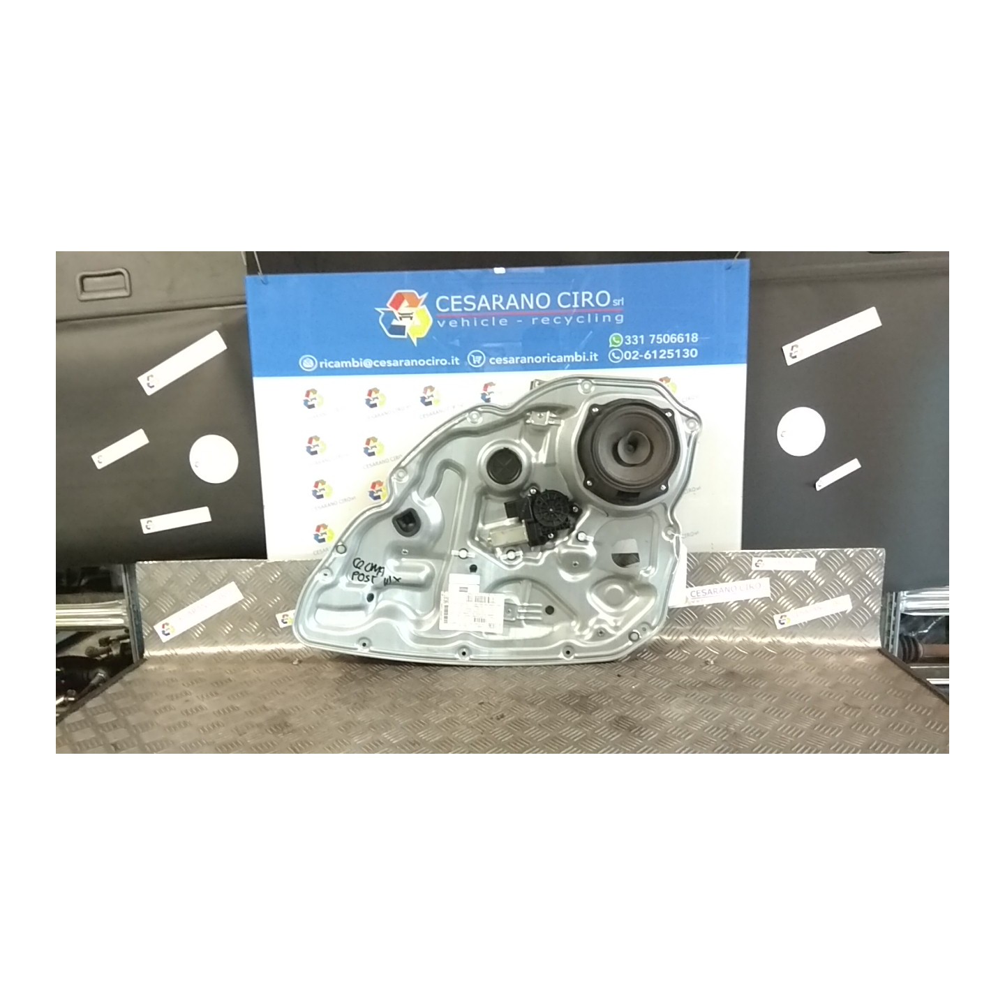 ALZACRISTALLO ELETTR. PORTA POST. CON MOTORINO SX 143 FIAT CROMA (2T) (10/07-12/11) 939A2000 NB0076006071008SX