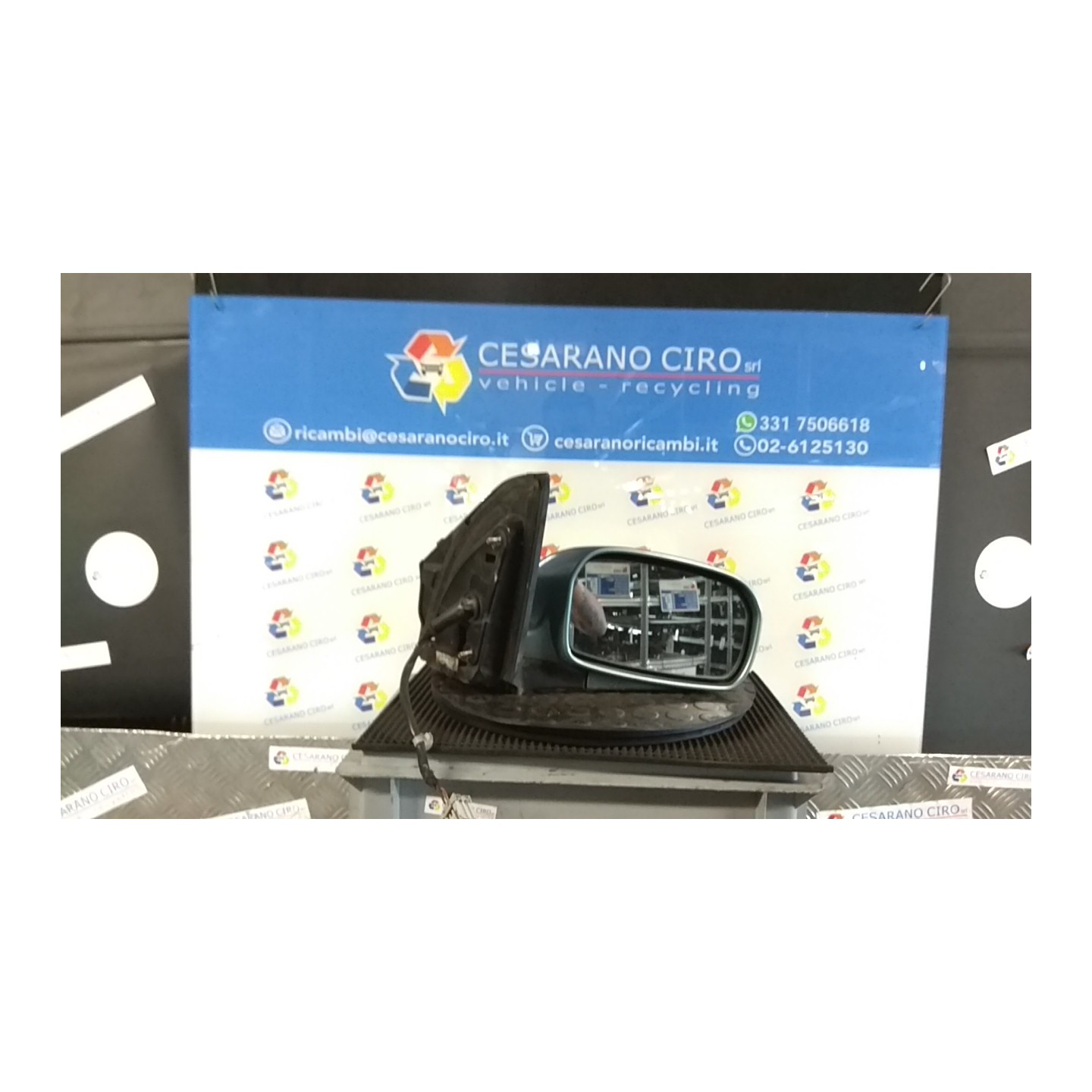 RETROVISORE EST. REGOLAZ. ELETTR. TERMICO ARGENTO DX. 009 HONDA CIVIC 7A SERIE (03/01-12/05) D14Z6 76200S6DG51ZH