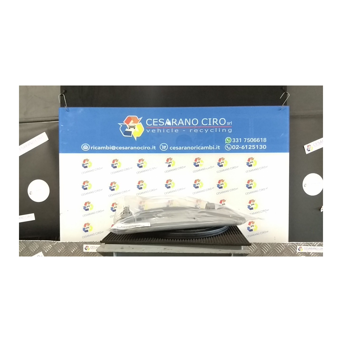 ALETTA PARASOLE PARABREZZA SX. 035 KIA RIO 3A SERIE (08/11-09/15) D3FA 852011W150DCM