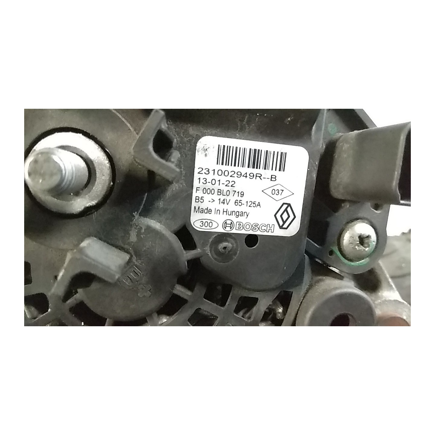 ALTERNATORE BOSCH 131 RENAULT CLIO 4A SERIE (07/12-12/16) D4FD7 7711368683