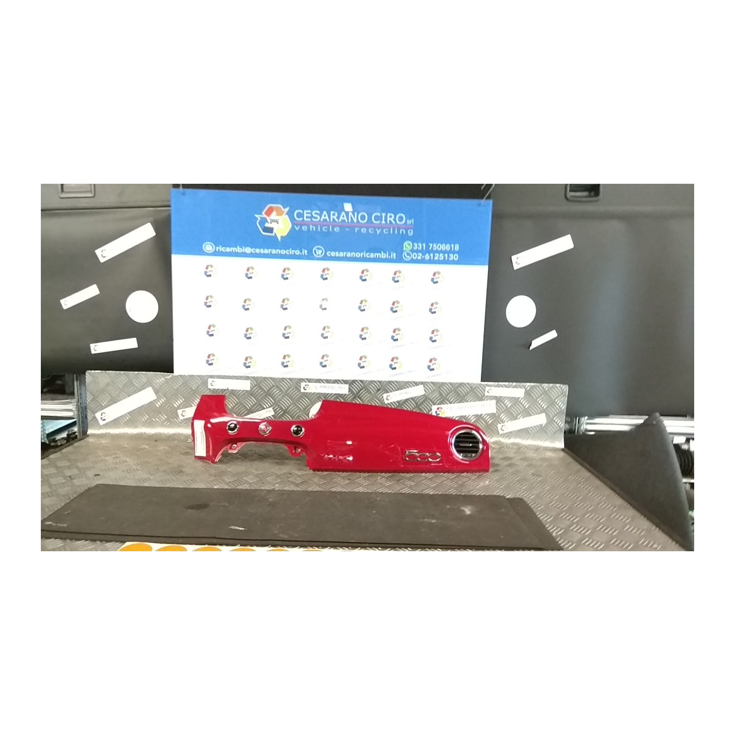 MODANATURA LAT. CRUSCOTTO 008 FIAT 500 (3P) (07/07-01/15) 169A1000 735458958