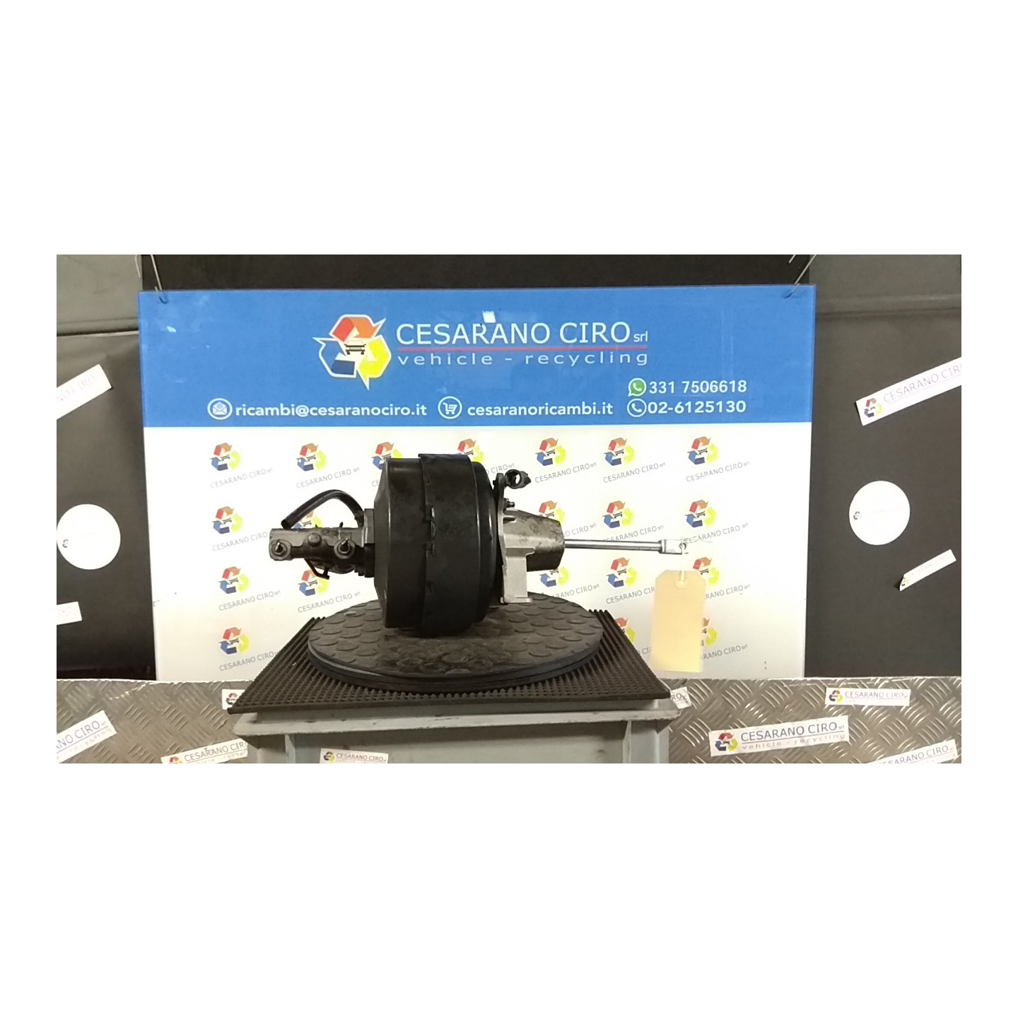 SERVOFRENO CON SUPP. E ASTA FRENO,01/05- 007 SMART FORTWO (A/C450) (01/04-10/07) 15 Q0019856V003000000