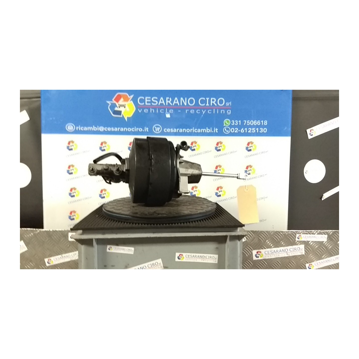 SERVOFRENO CON SUPP. E ASTA FRENO,01/05- 007 SMART FORTWO (A/C450) (01/04-10/07) 15 Q0019856V003000000
