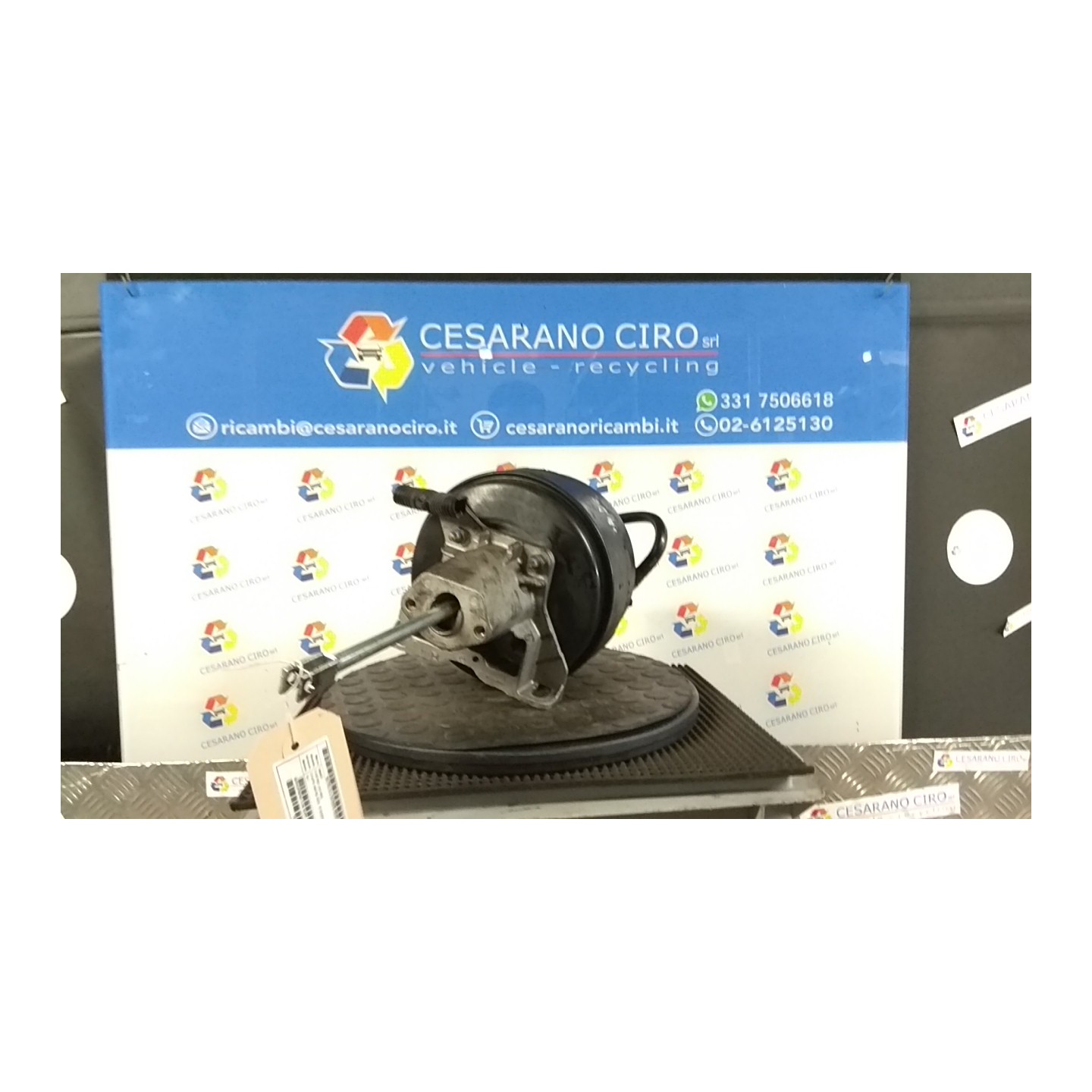SERVOFRENO CON SUPP. E ASTA FRENO,01/05- 007 SMART FORTWO (A/C450) (01/04-10/07) 15 Q0019856V003000000