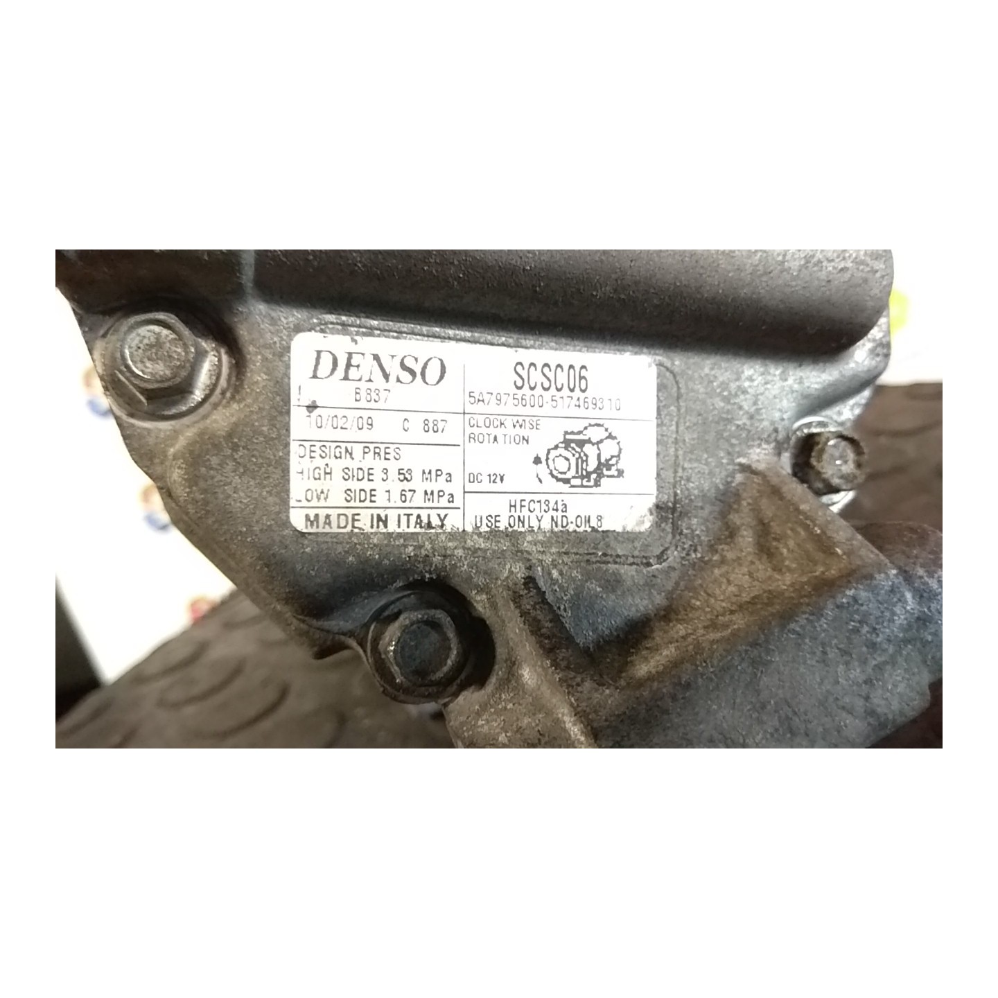 COMPRESSORE A/C 081 FORD KA (CCU) (10/08-03/17) 169A1000 2315647
