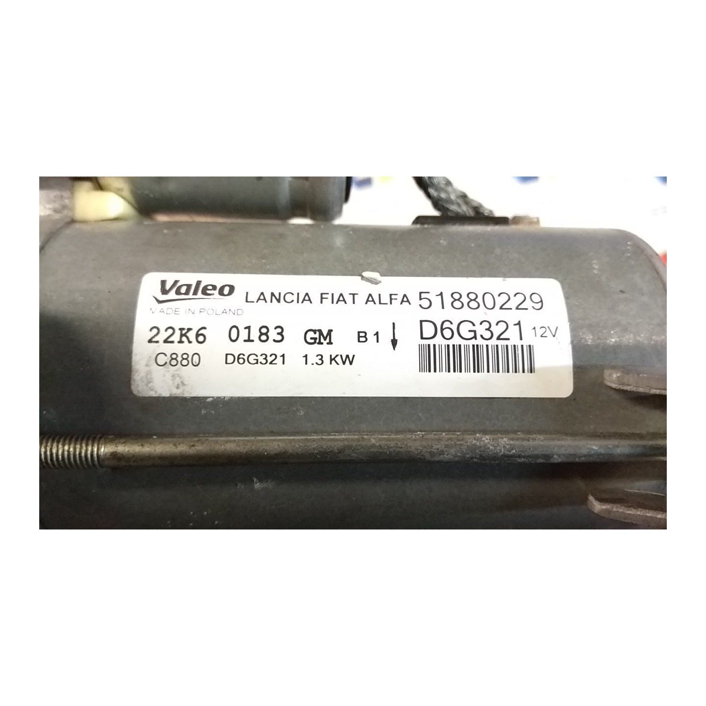 MOTORINO AVVIAMENTO 119 FIAT QUBO (4N) (06/16-) 225A2000 51880229