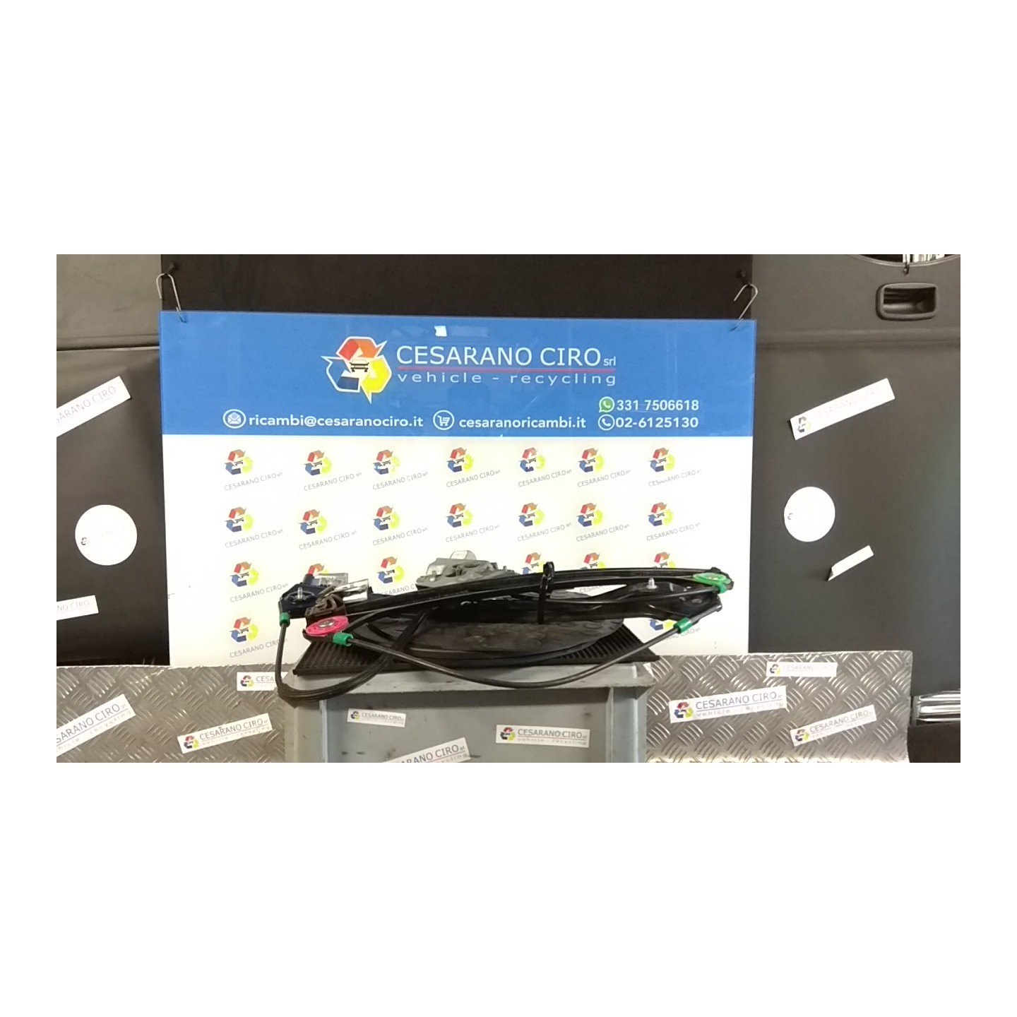 ALZACRISTALLO ELETTR. PORTA ANT. C/MOTORINO DX. 009 SAAB 9.3 2A SERIE (08/02-) Z19DTH 12755682