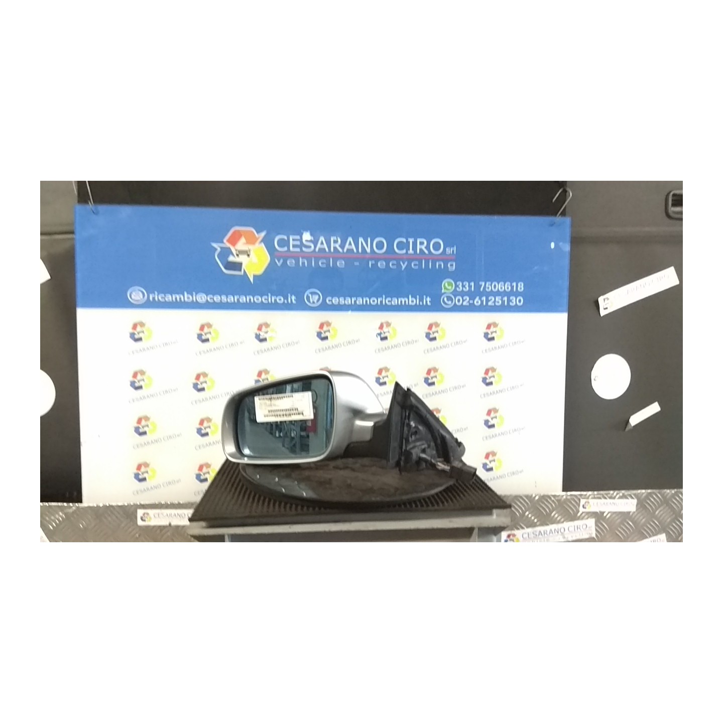 RETROVISORE EST. REGOLAZ. ELETTR. RIENTRABILE SX. 115 AUDI A3 (8L) (08/96-12/01) AKL 8L1858531AA3FZ