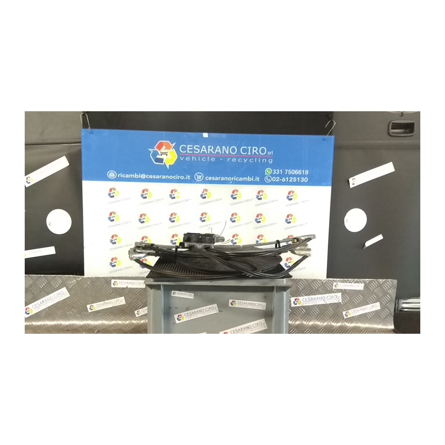 ALZACRISTALLO ELETTR. PORTA ANT. CON MOTORINO DX. 019 CITROEN C3 PLURIEL (05/03-11/10) KFV 9222N9
