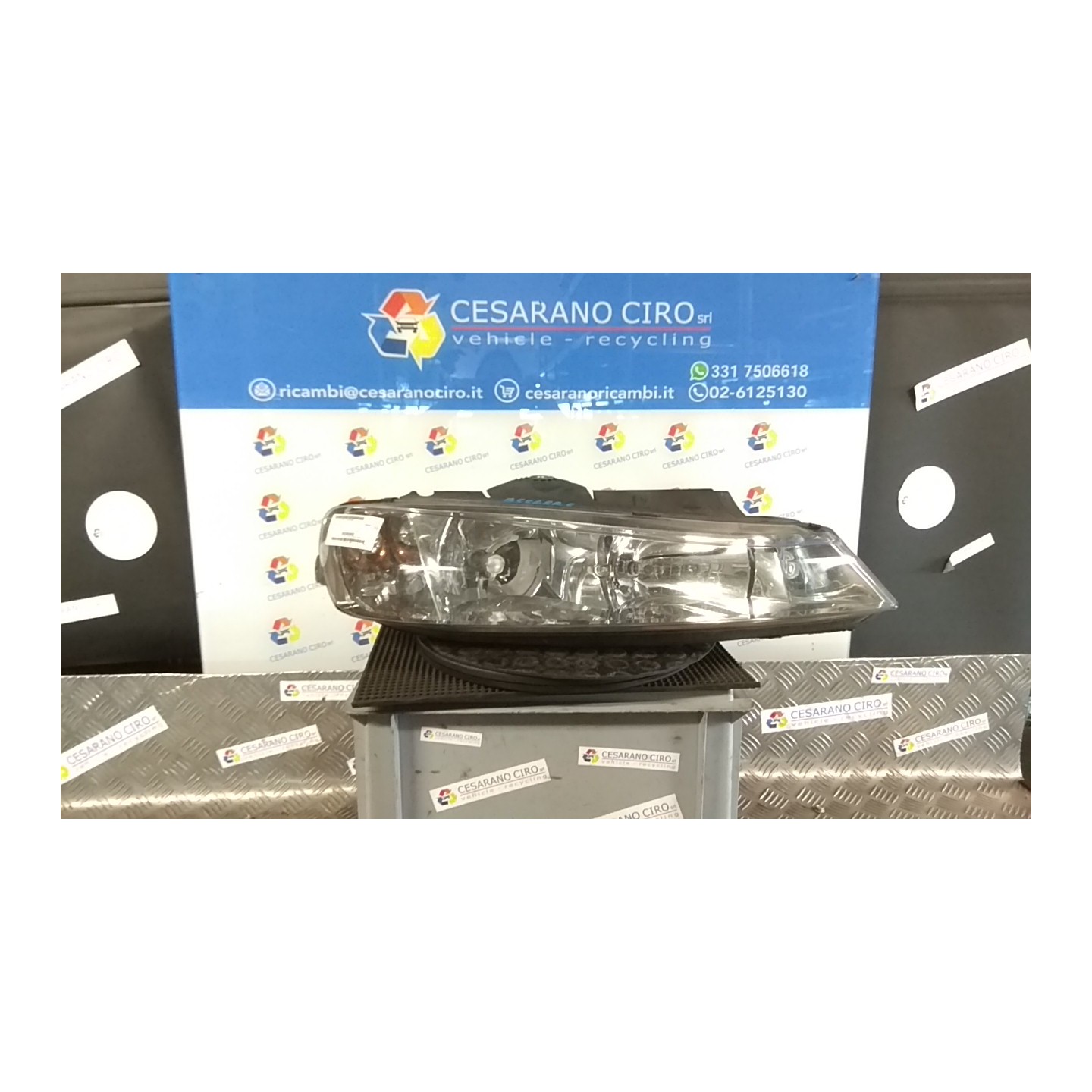 PROIETTORE CON REGOLATORE ALTEZZA DX. 010 PEUGEOT 406 (04/99-05/04) 4HX 6205V2