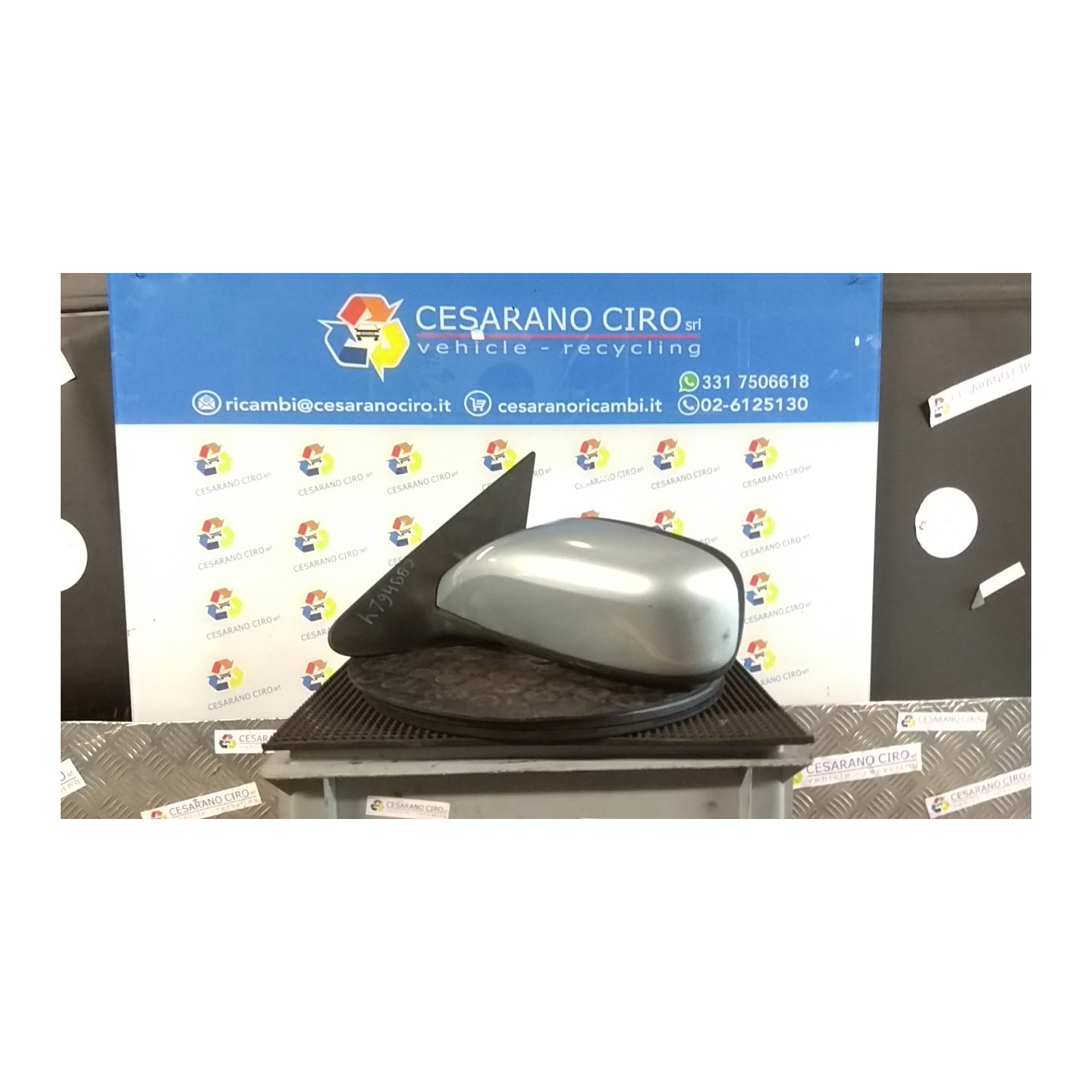 RETROVISORE EST. REGOLAZ. ELETTR. SX. 012 RENAULT LAGUNA 2A SERIE (03/01-09/07) F4PC7 7701049058
