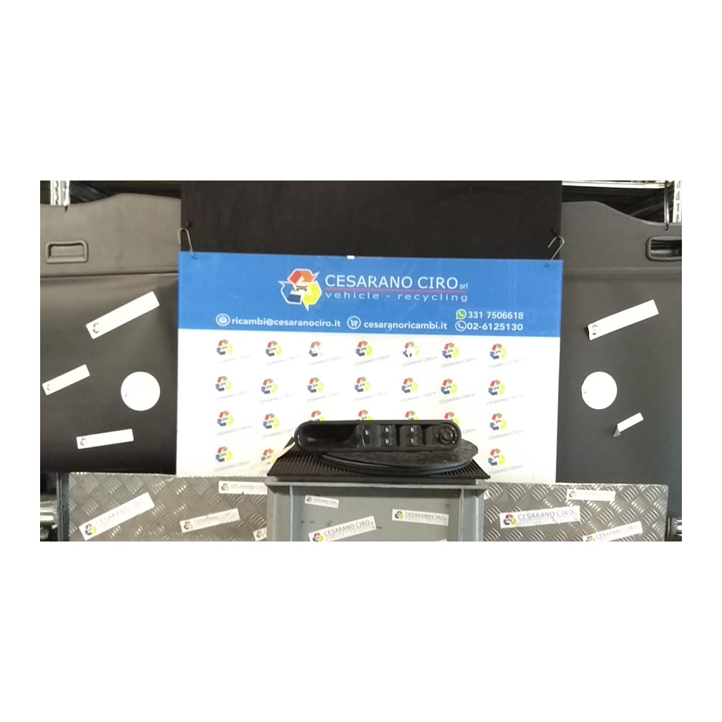 BLOCCO COMANDI ALZACRISTALLI E RETROVISORI EST. 162 RENAULT ESPACE 3A SERIE (03/06-) M9R760 NB3719019052003