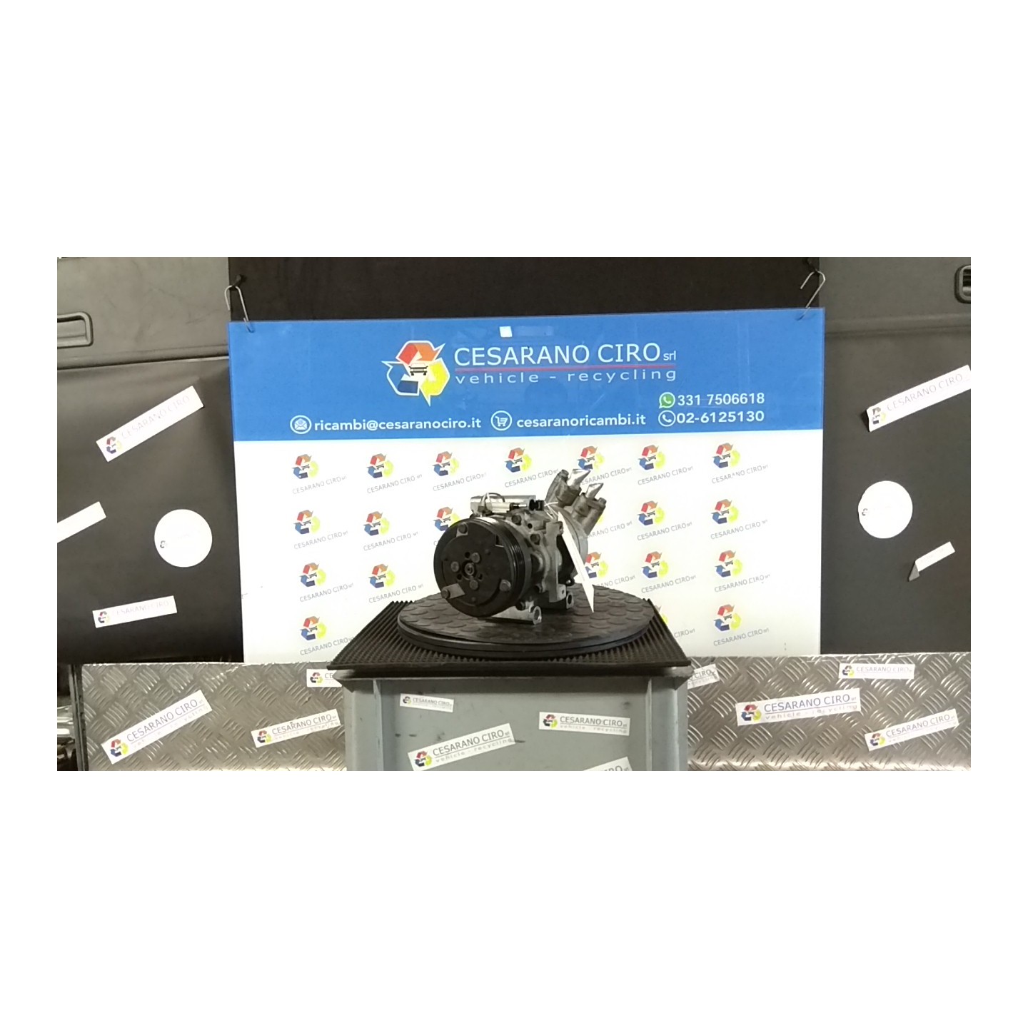 COMPRESSORE A/C ROTAZIONE 184 RENAULT CLIO 2A SERIE (05/01-11/10) D4FB7 7711134670