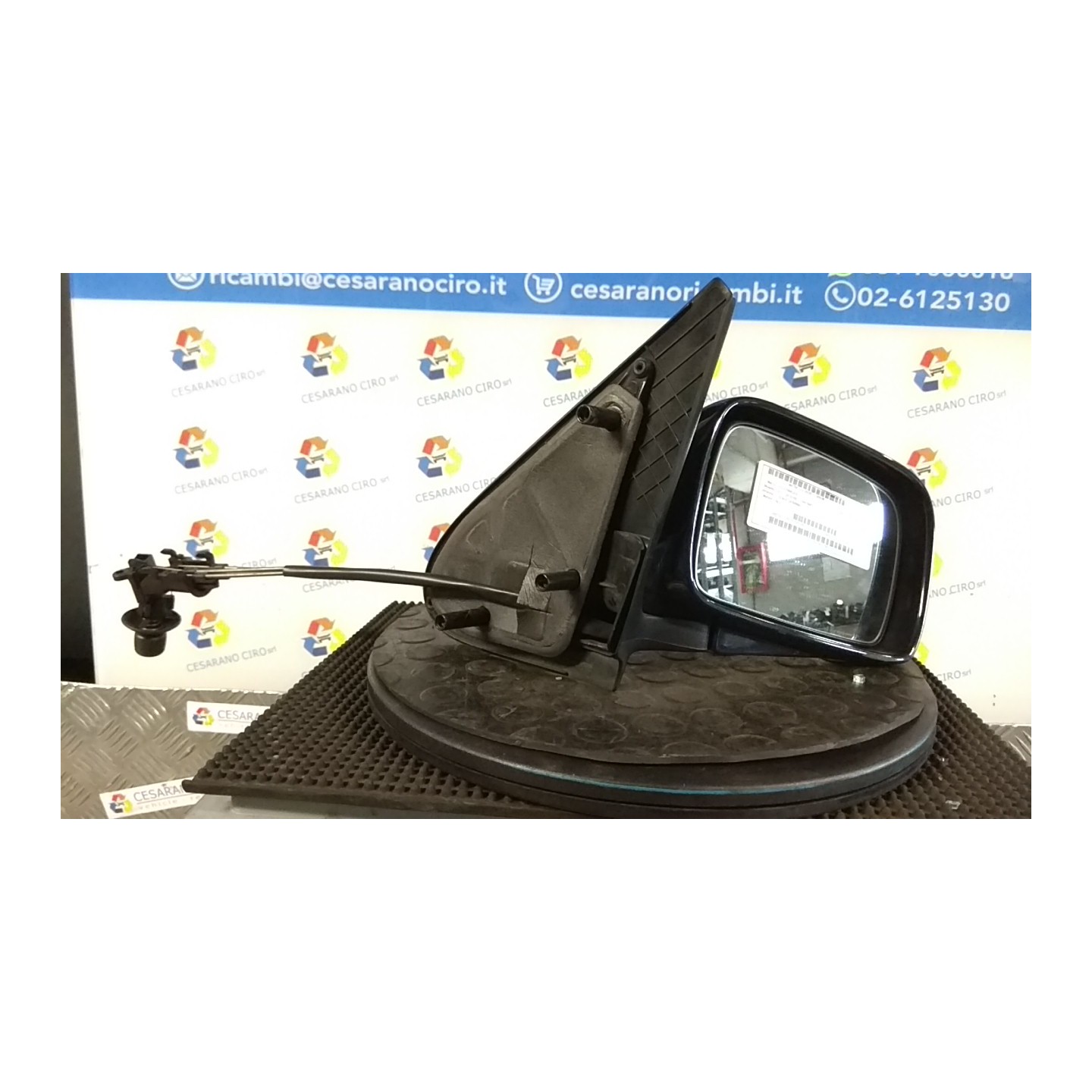 CRISTALLO RETROVISORE EST. REGOLAZ. MANUALE DX. 038 VOLKSWAGEN POLO 3A SERIE (11/94-09/01) AEX 6N1857522