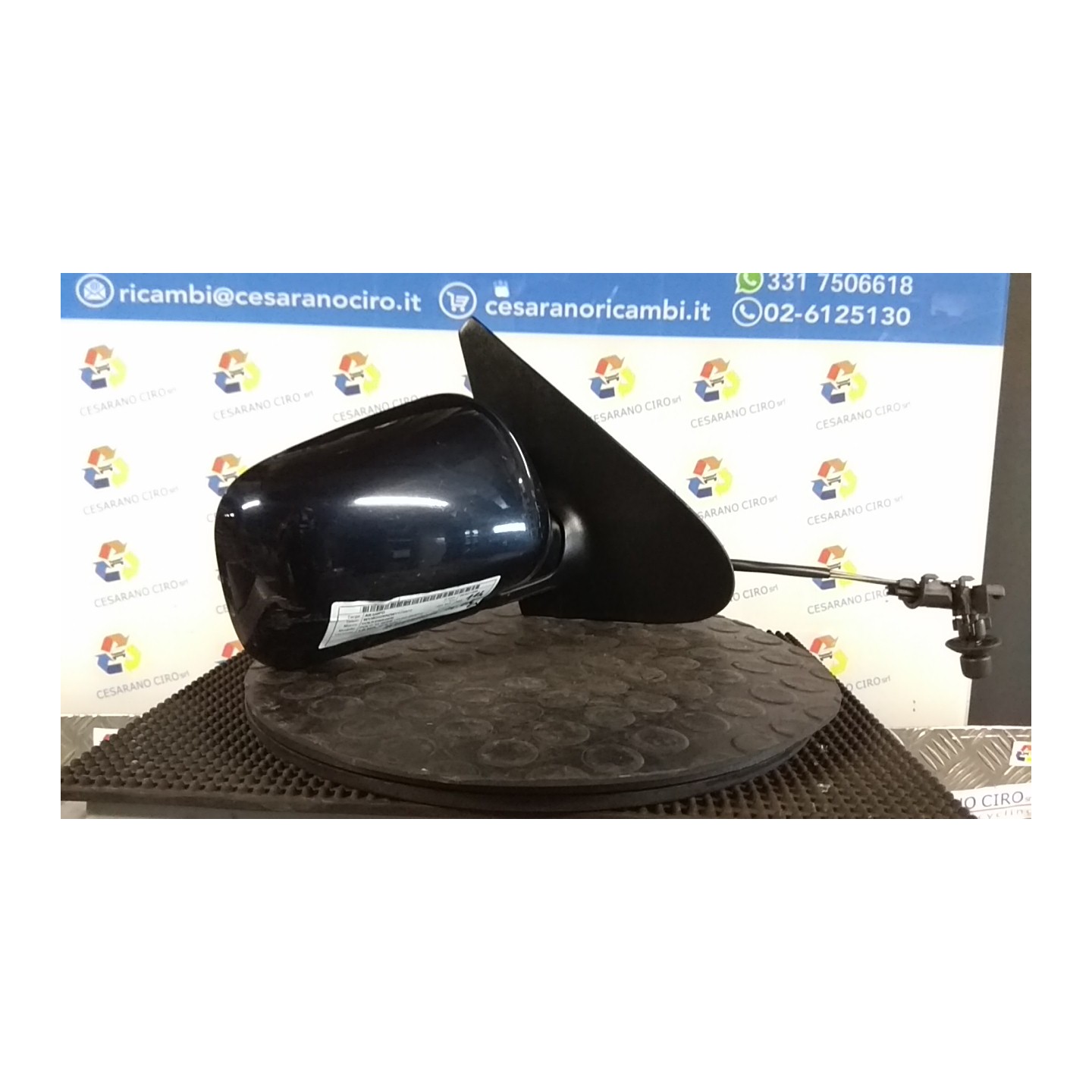 CRISTALLO RETROVISORE EST. REGOLAZ. MANUALE DX. 038 VOLKSWAGEN POLO 3A SERIE (11/94-09/01) AEX 6N1857522