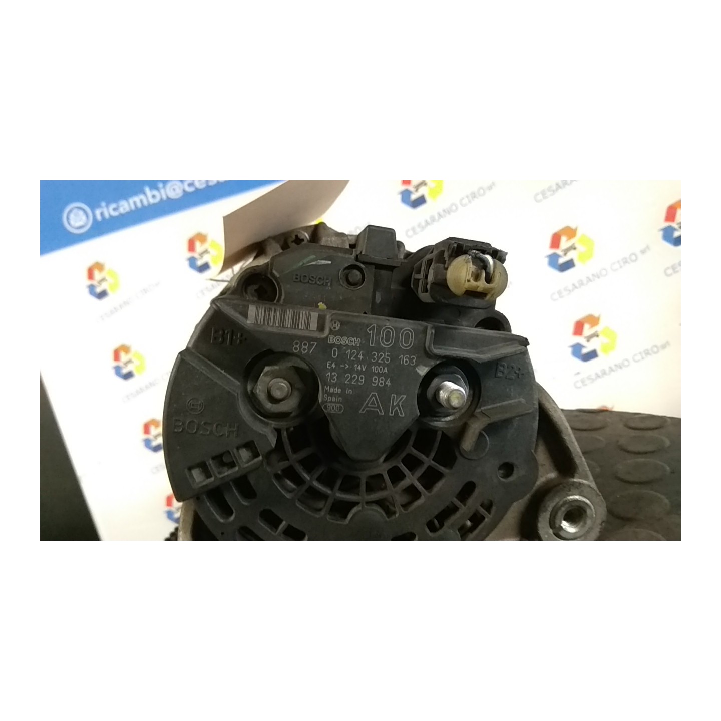 ALTERNATORE VALEO 100AMP 142 OPEL MERIVA (X03) (03/03-12/10) Z16XEP 13117279