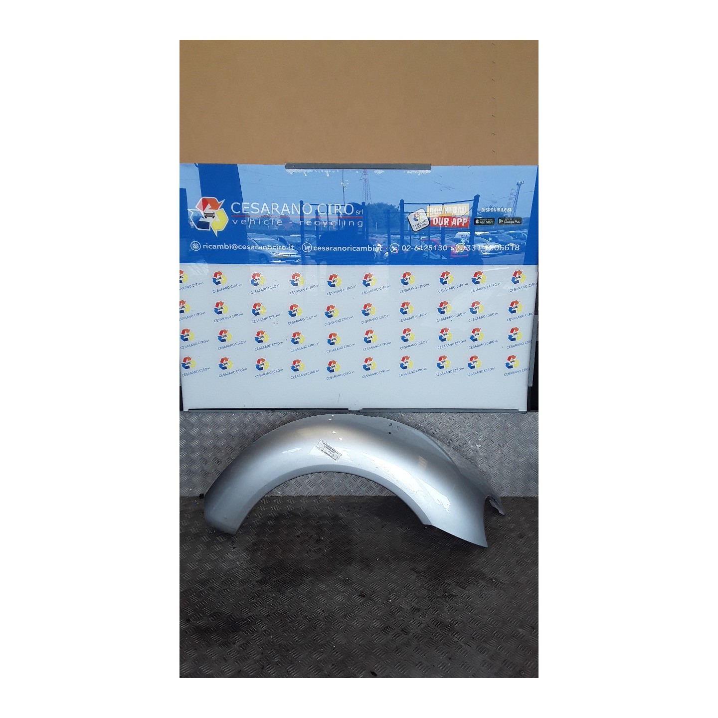 PARAFANGO ANT. DX. 007 VOLKSWAGEN NEW BEETLE CABRIO (1Y) AXR 1Y0821106GRU