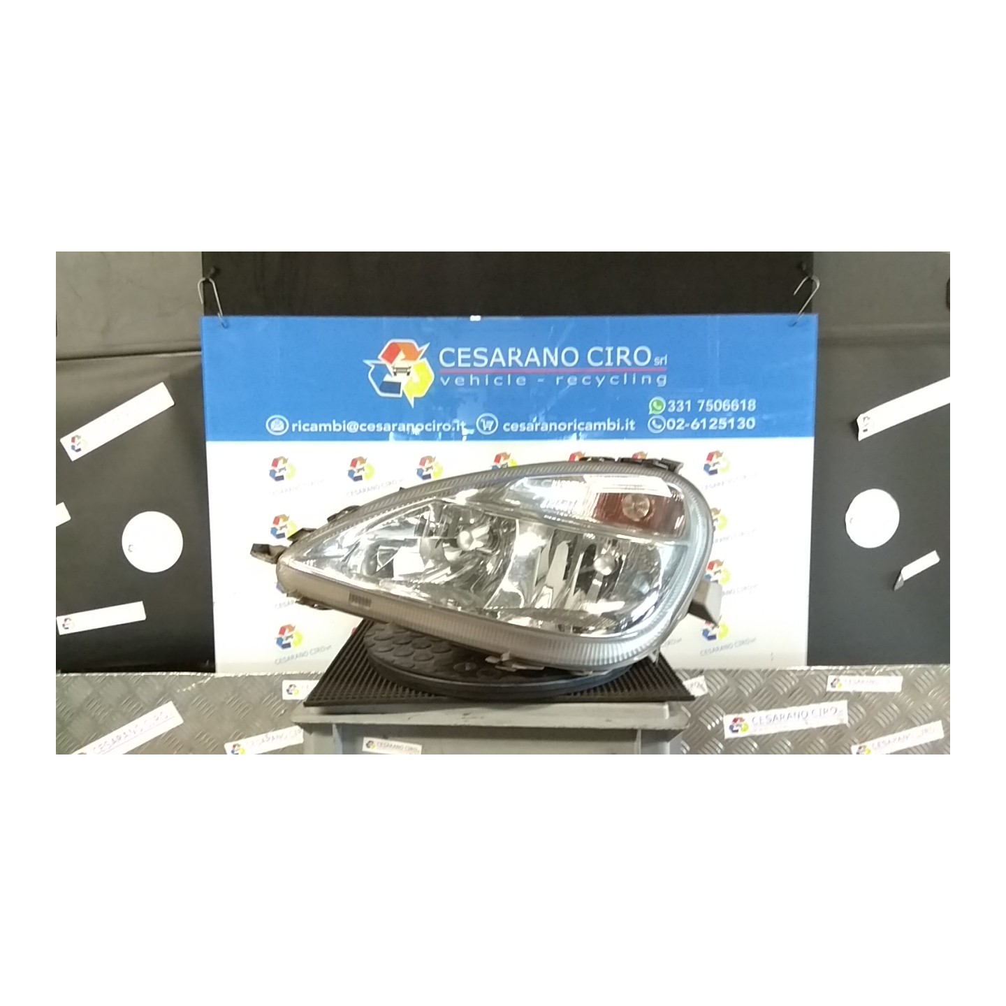 PROIETTORE SX. 013 MERCEDES-BENZ CLASSE A (W168) (10/97-02/01) 166960 A1688200161