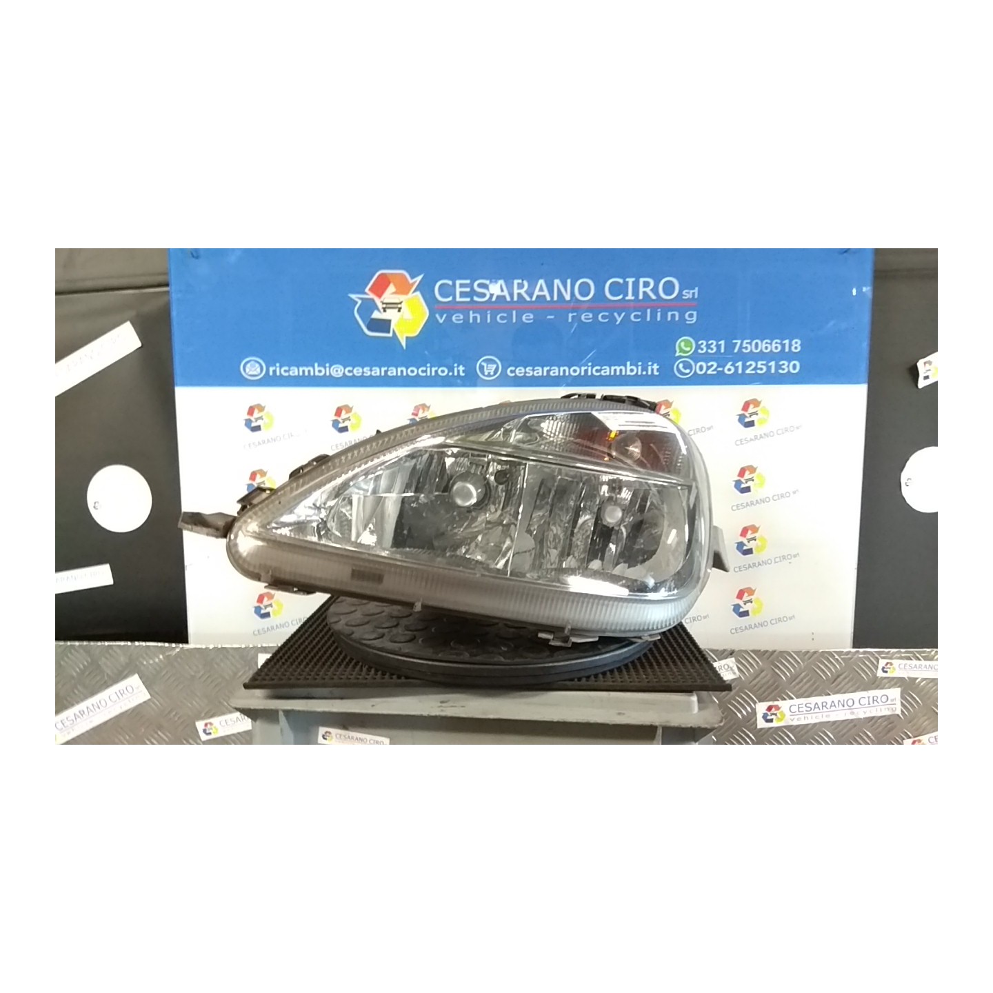 PROIETTORE SX. 013 MERCEDES-BENZ CLASSE A (W168) (10/97-02/01) 166960 A1688200161