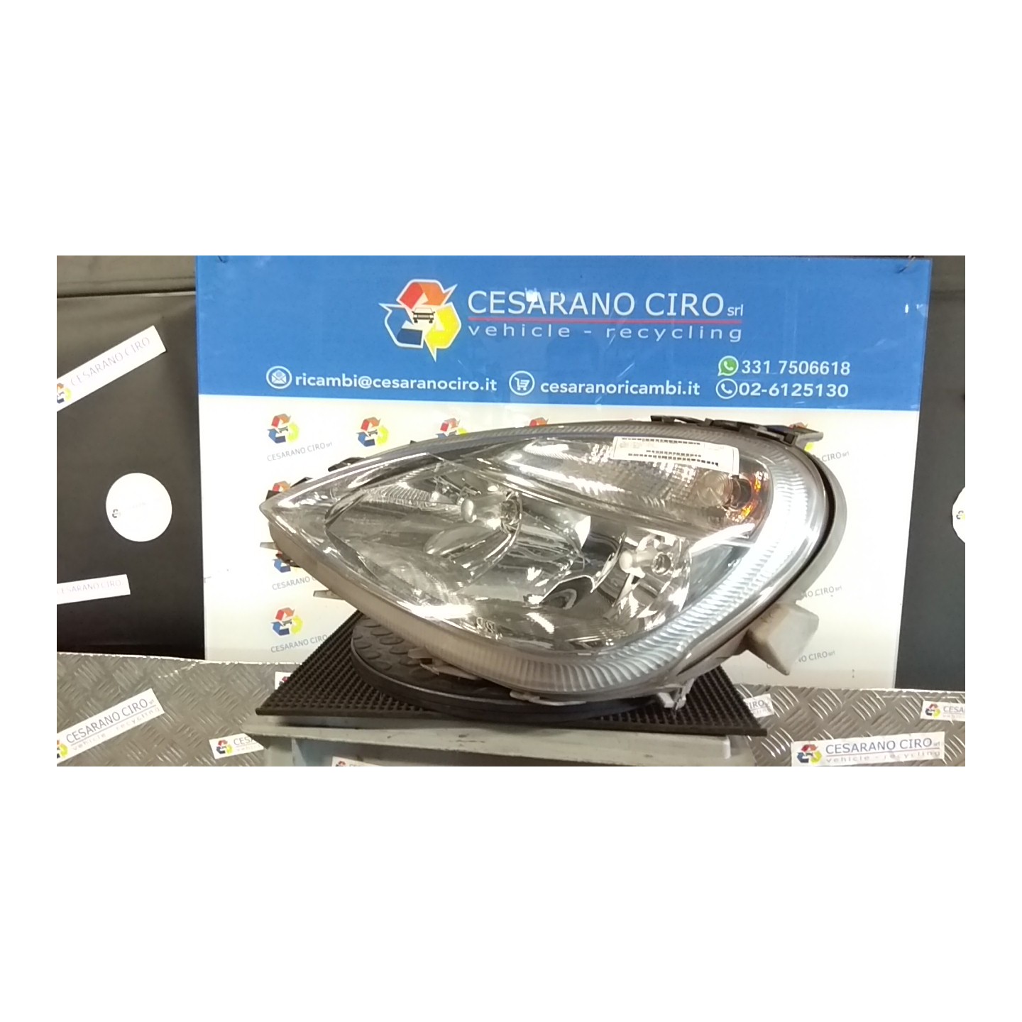 PROIETTORE SX. 013 MERCEDES-BENZ CLASSE A (W168) (10/97-02/01) 166960 A1688200161