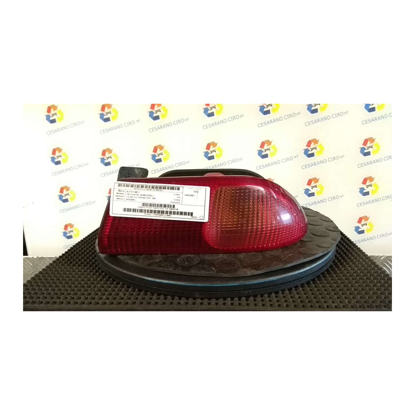 FANALE POST. PARTE EST. DX. 143 ALFA ROMEO 156 1A SERIE (04/00-02/02) AR32205 60620136