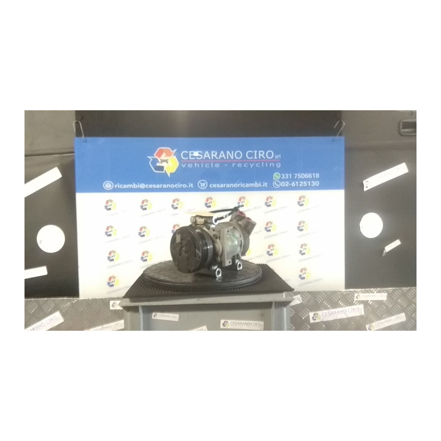 COMPRESSORE A/C ROTAZIONE 027 RENAULT CLIO 2A SERIE (05/01-11/10) D4FB7 7711134670