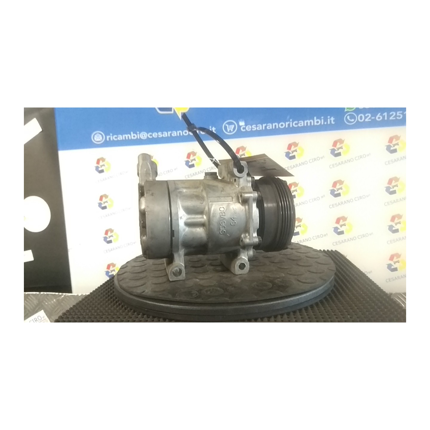 COMPRESSORE A/C ROTAZIONE 027 RENAULT CLIO 2A SERIE (05/01-11/10) D4FB7 7711134670