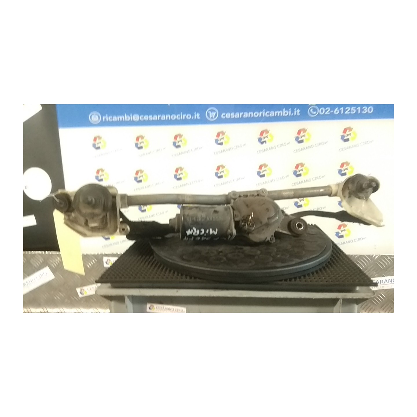 MECCANISMO TERGIPARABREZZA CON MOTORINO 002 NISSAN MICRA (K12E) (11/02-05/06) CR12 NB3753015030004