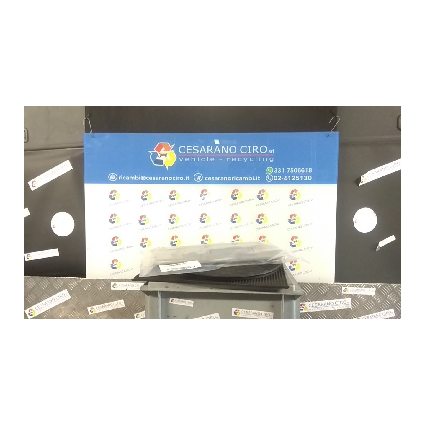 ALETTA PARASOLE PARABREZZA DX. 021 AUDI A3 (8P) (04/03-06/10) BKD 8P08575525B9