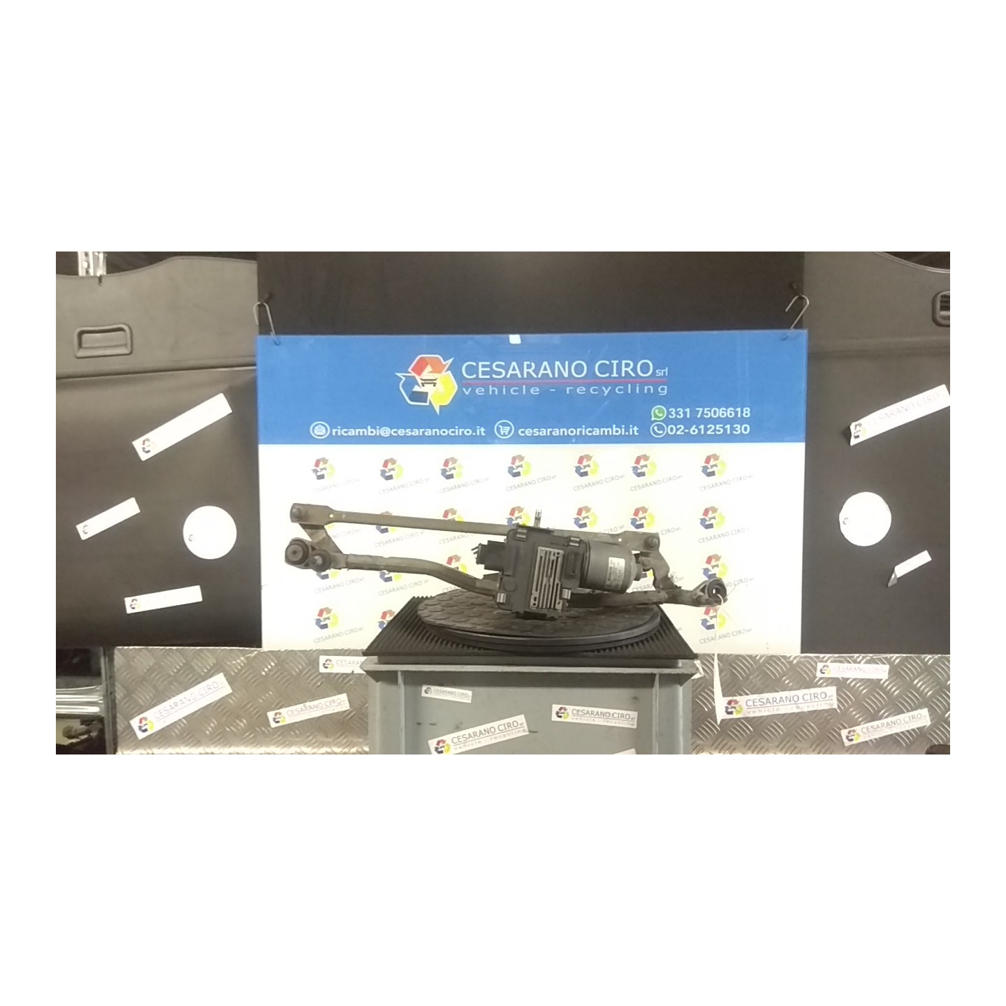 MECCANISMO TERGIPARABREZZA CON MOTORINO 023 AUDI A3 (8P) (04/03-06/10) BKD NB3753003029020