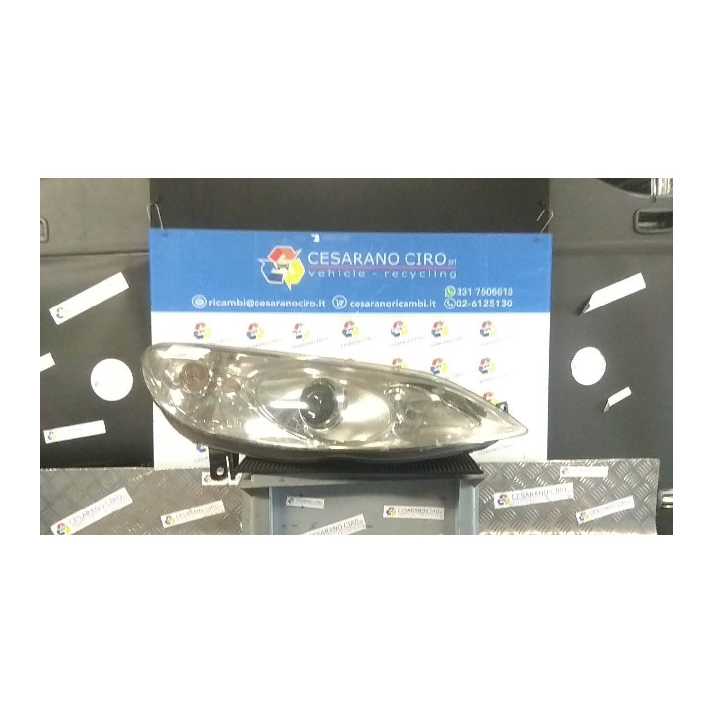 PROIETTORE DX. 014 PEUGEOT 407 (03/04-03/12) RHR 620690