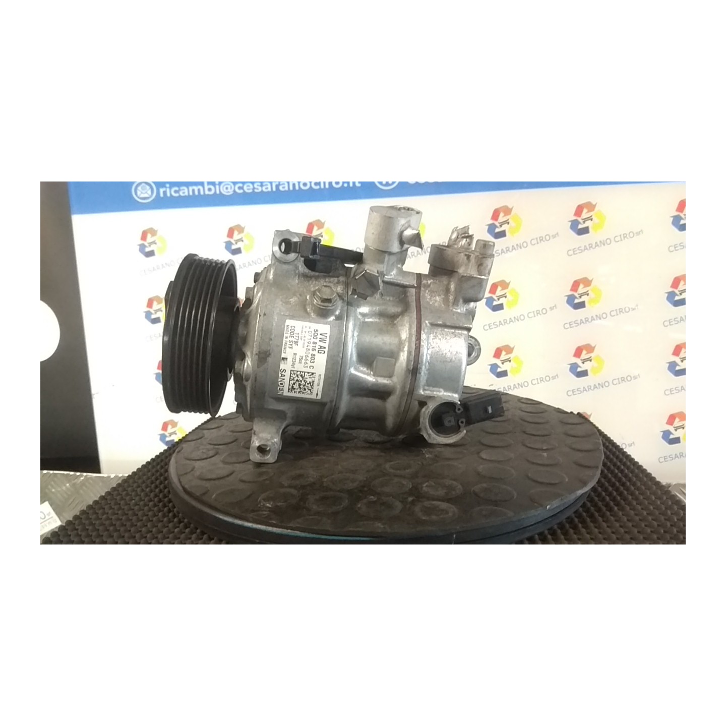 COMPRESSORE A/C 161 VOLKSWAGEN POLO (6C) (03/14-02/18) CUS 5Q0820803B