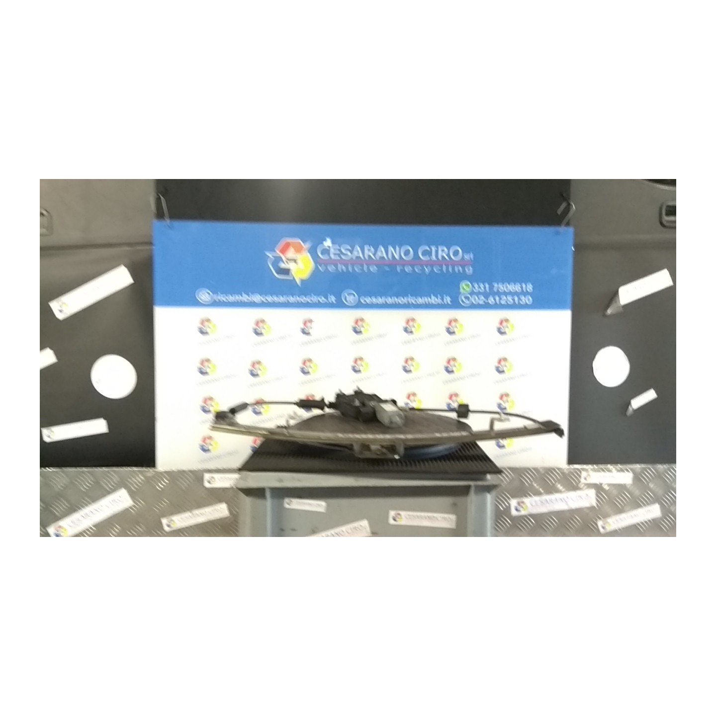 ALZACRISTALLO ELETTR. PORTA ANT. CON MOTORINO DX. 091 FIAT SEICENTO (1E) (02/98-07/05) 187A1000 46512241