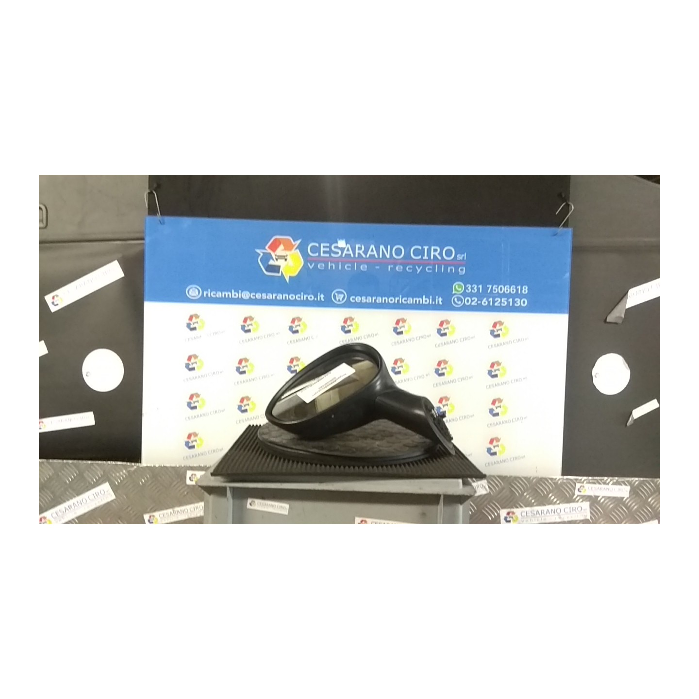 RETROVISORE EST. REGOLAZ. ELETTR. SX. 045 FIAT 500 (3P) (07/07-01/15) 169A4000 735481659