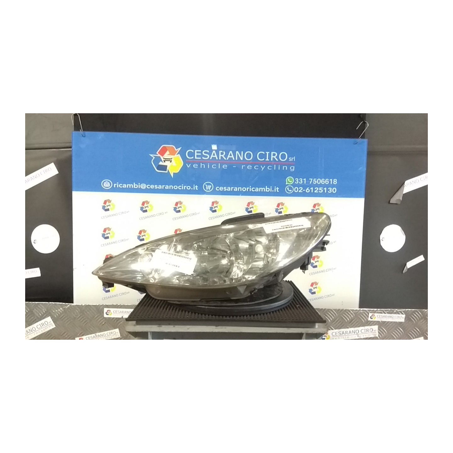 PROIETTORE SX. 086 PEUGEOT 206 (09/98-06/09) HFX 6204S7