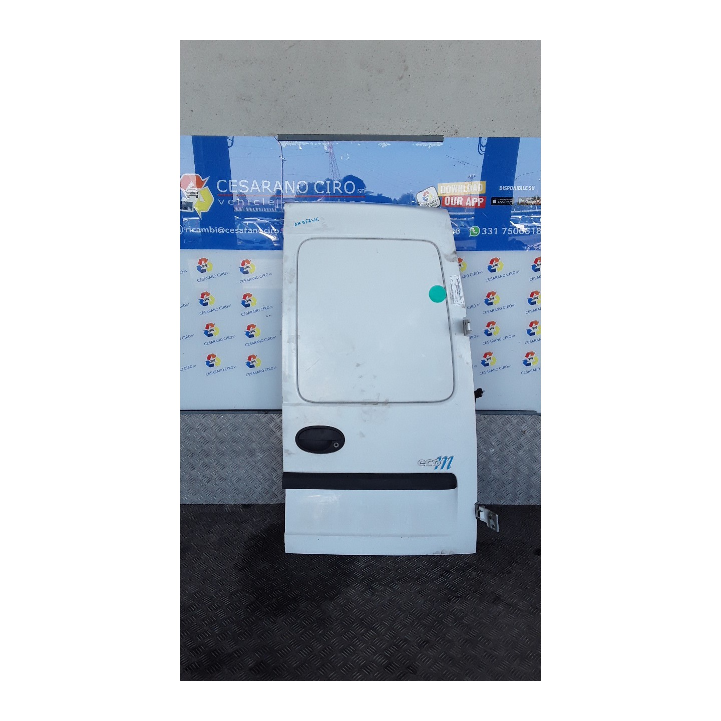PORTA CARICO POST. A BATTENTE S/FORI TERGICRIST.POST. DX. 025 OPEL COMBO (X01) (11/01-01/12) Z16YNG 93180781