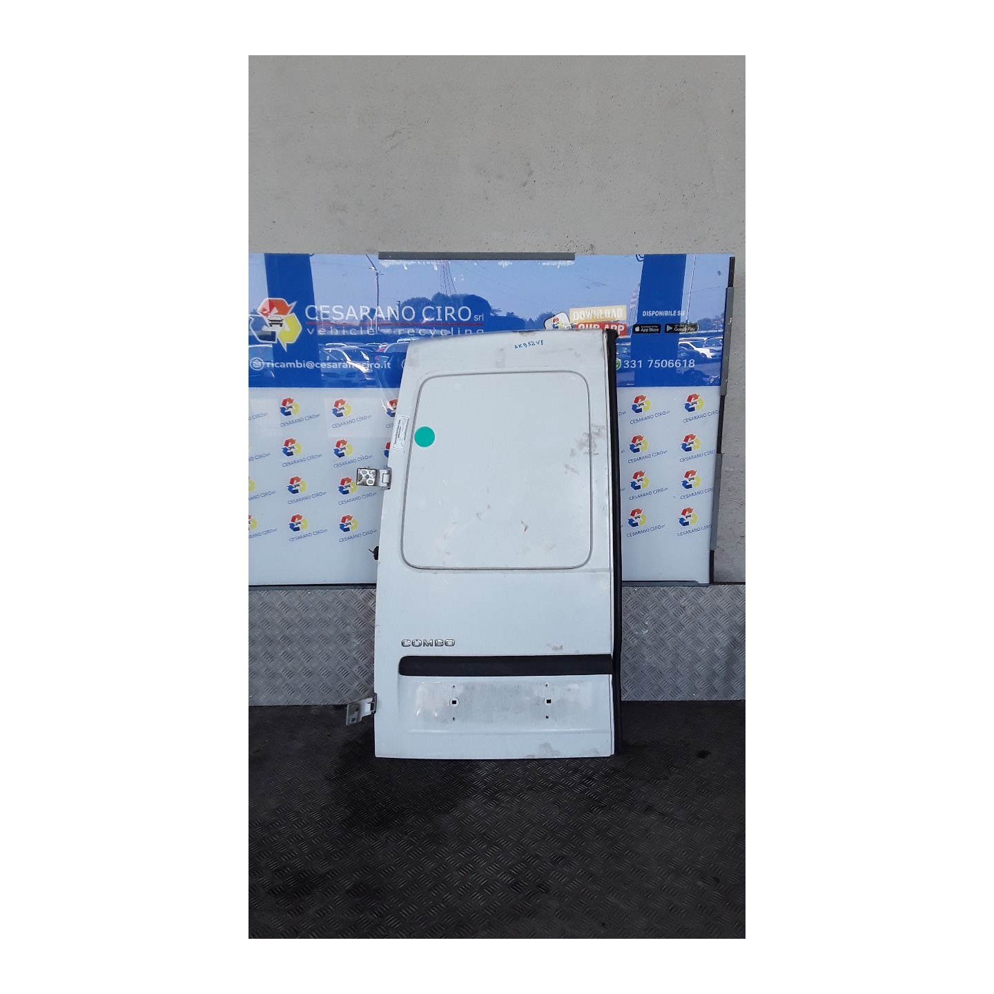 PORTA CARICO POST. A BATTENTE S/FORI TERGICRIST.POST. SX. 026 OPEL COMBO (X01) (11/01-01/12) Z16YNG 93180782